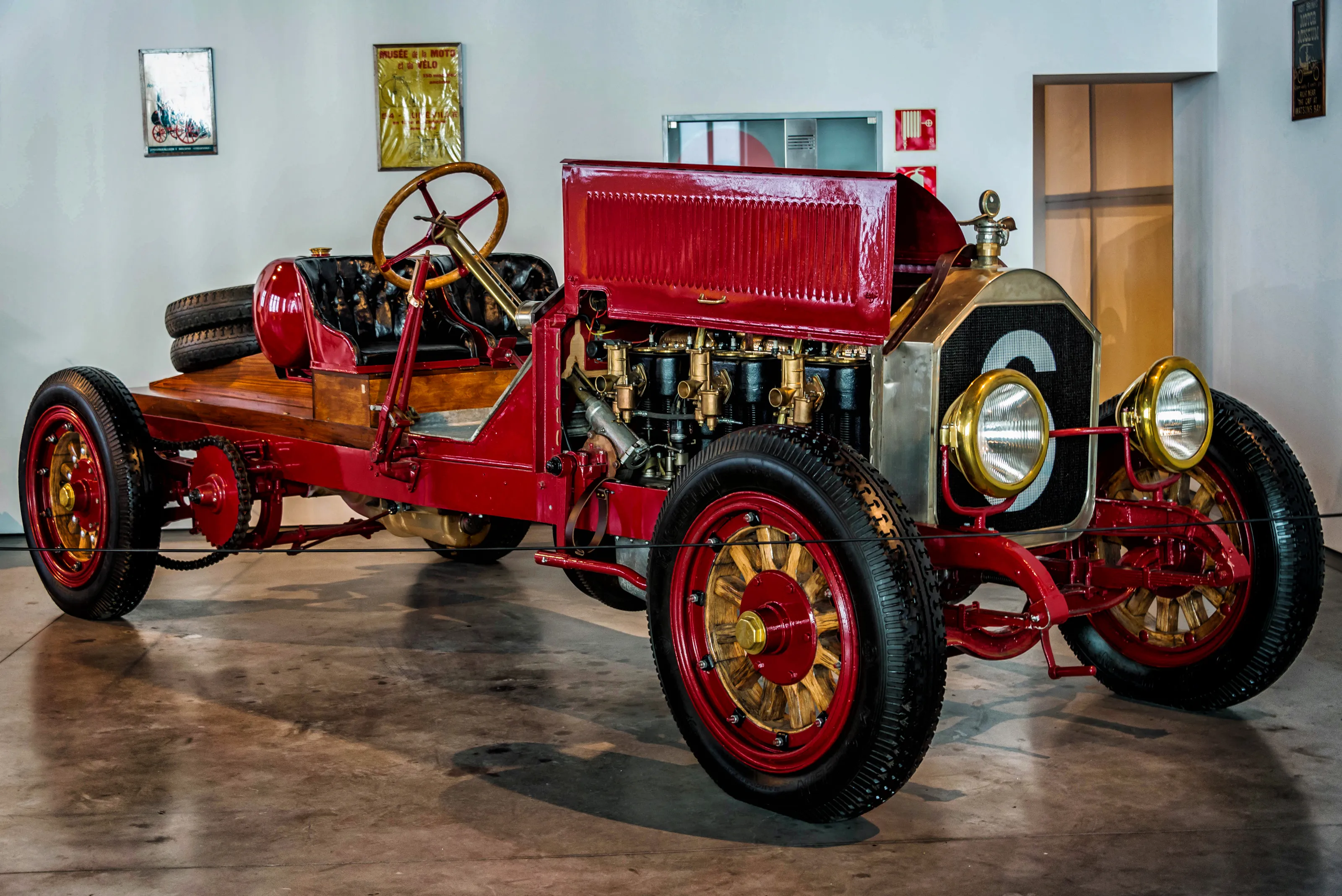 Cars in a Museum (No Wrecks)