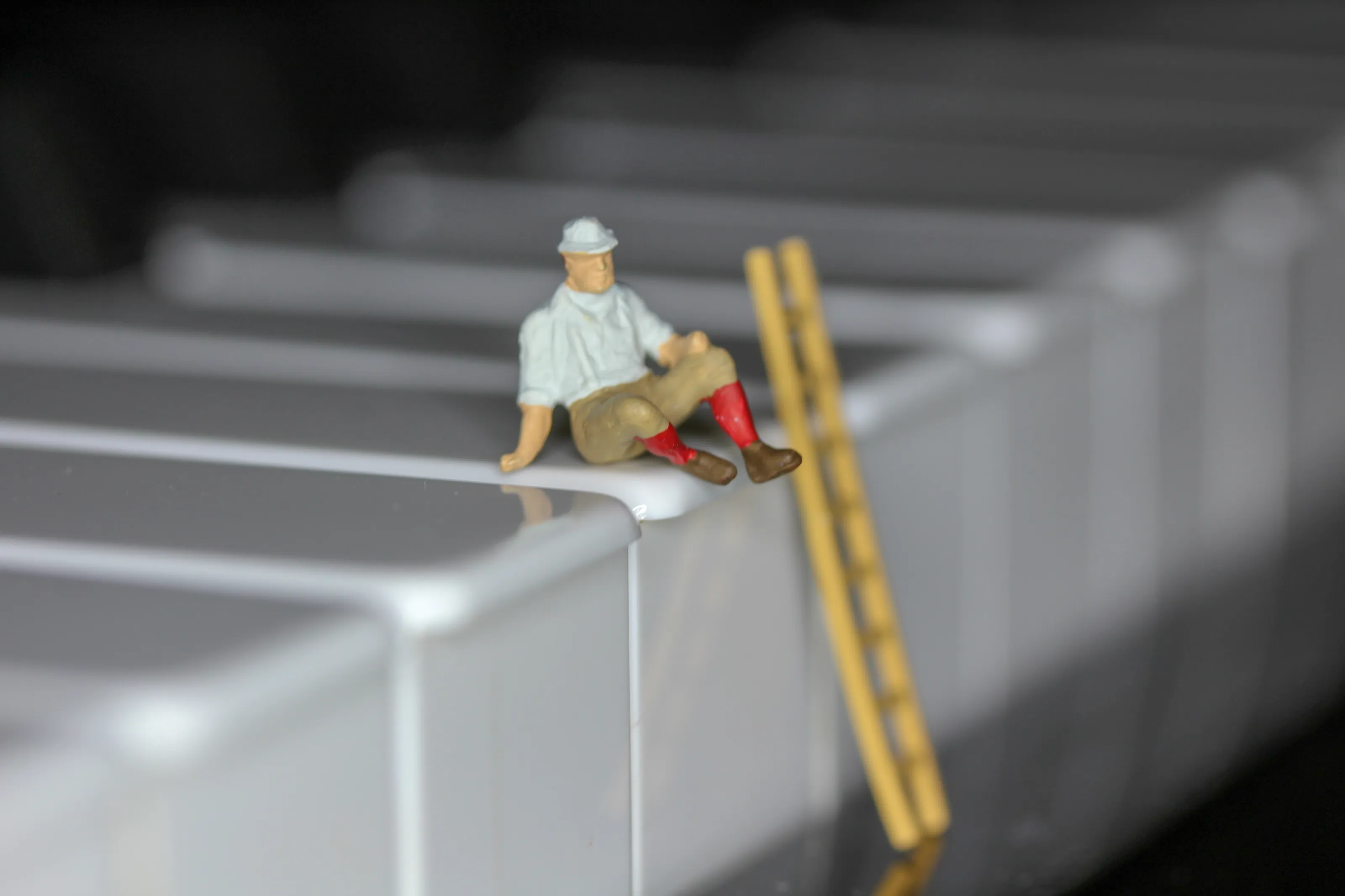 Unusual Still Art with Miniature Model Figures