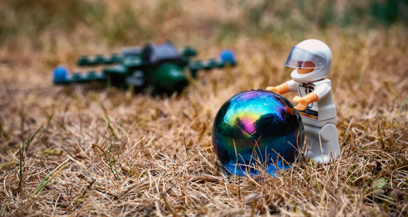 Lego Figures In The Real World Outdoors