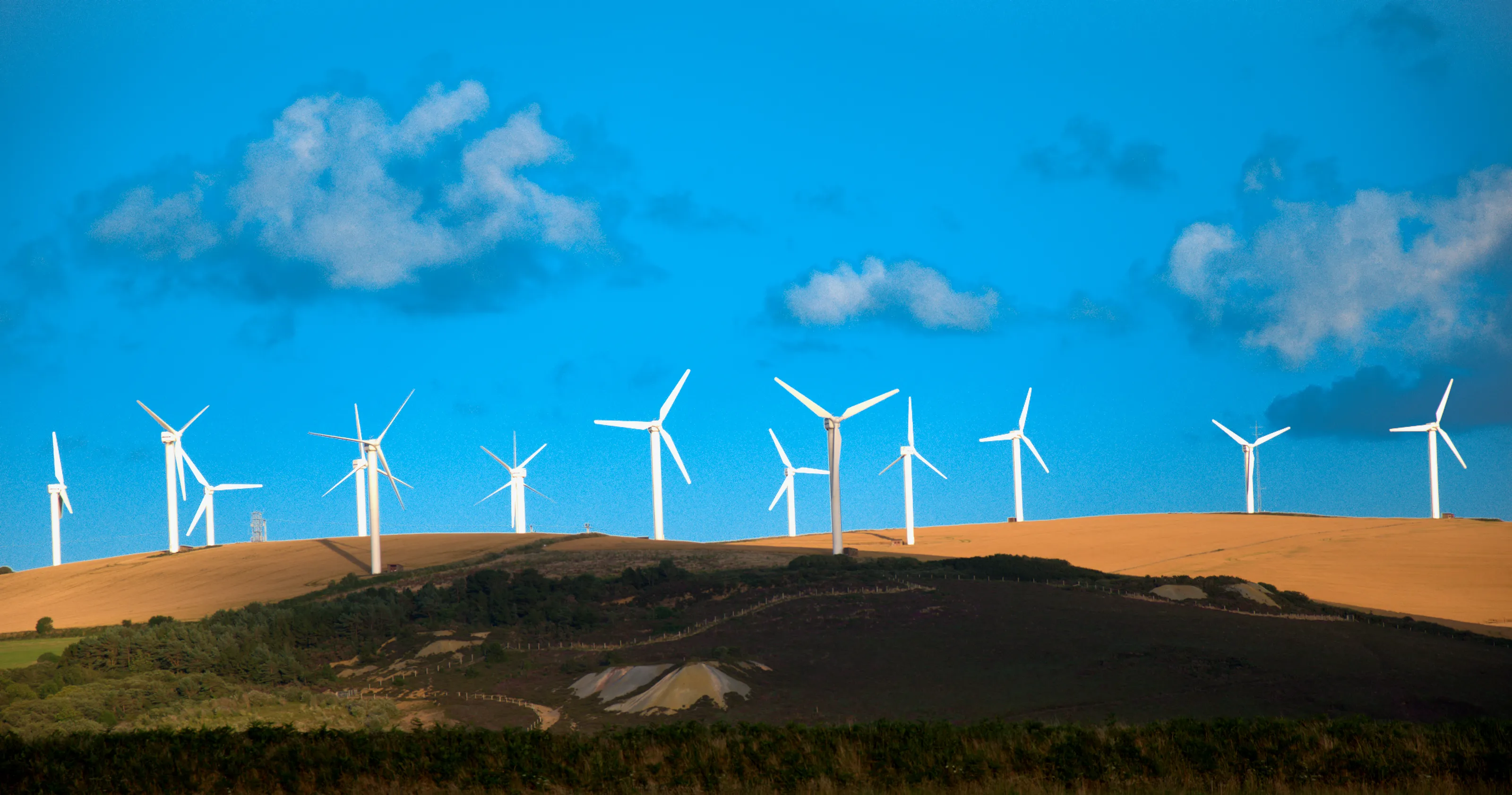 Wind Turbines in Colour