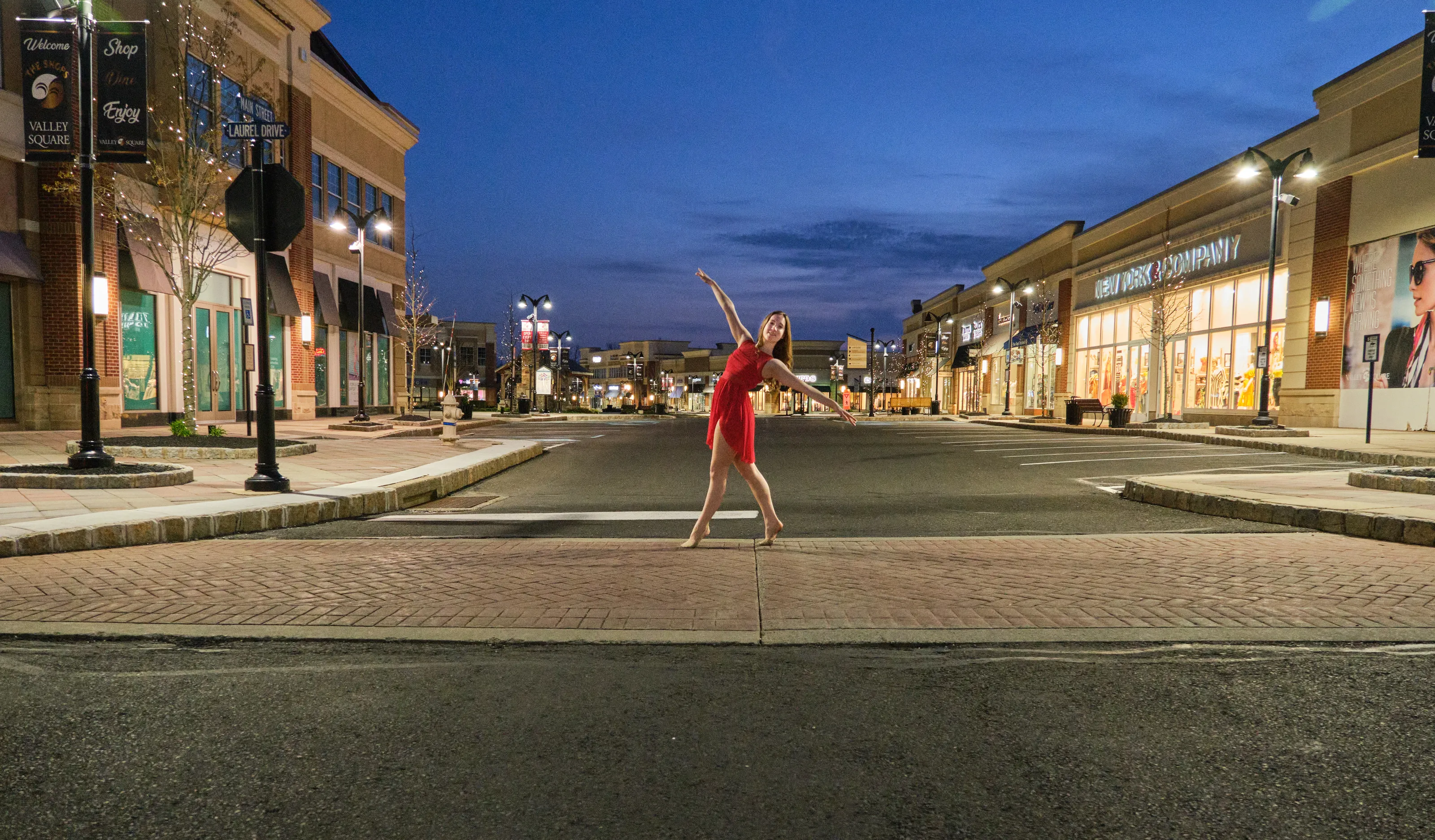 Dancers Outside in Public