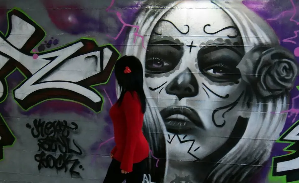 Street Art and Murals with Real People