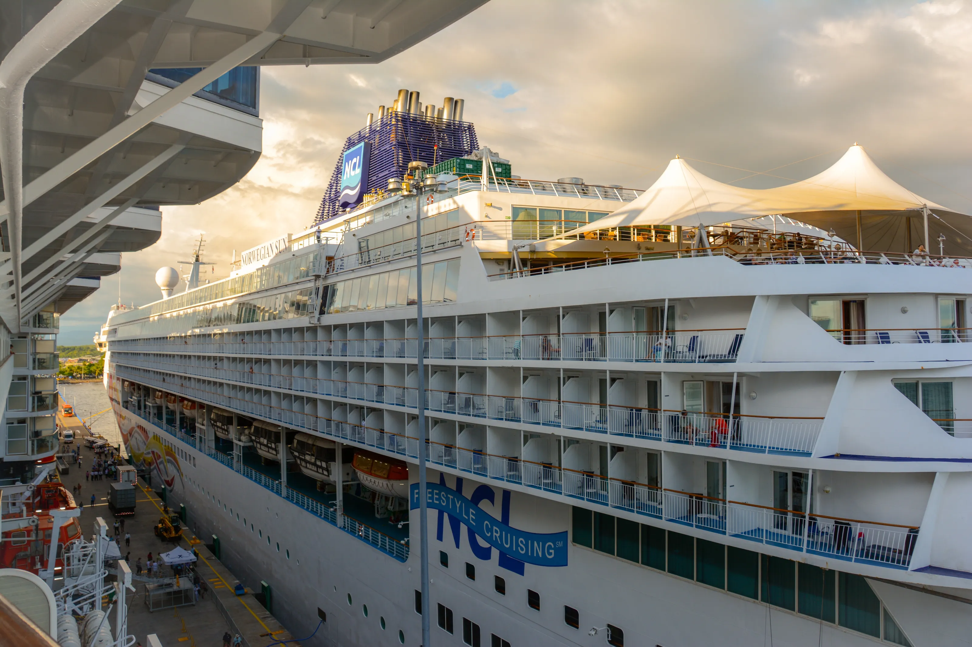 Exteriors of Large Cruise Ships