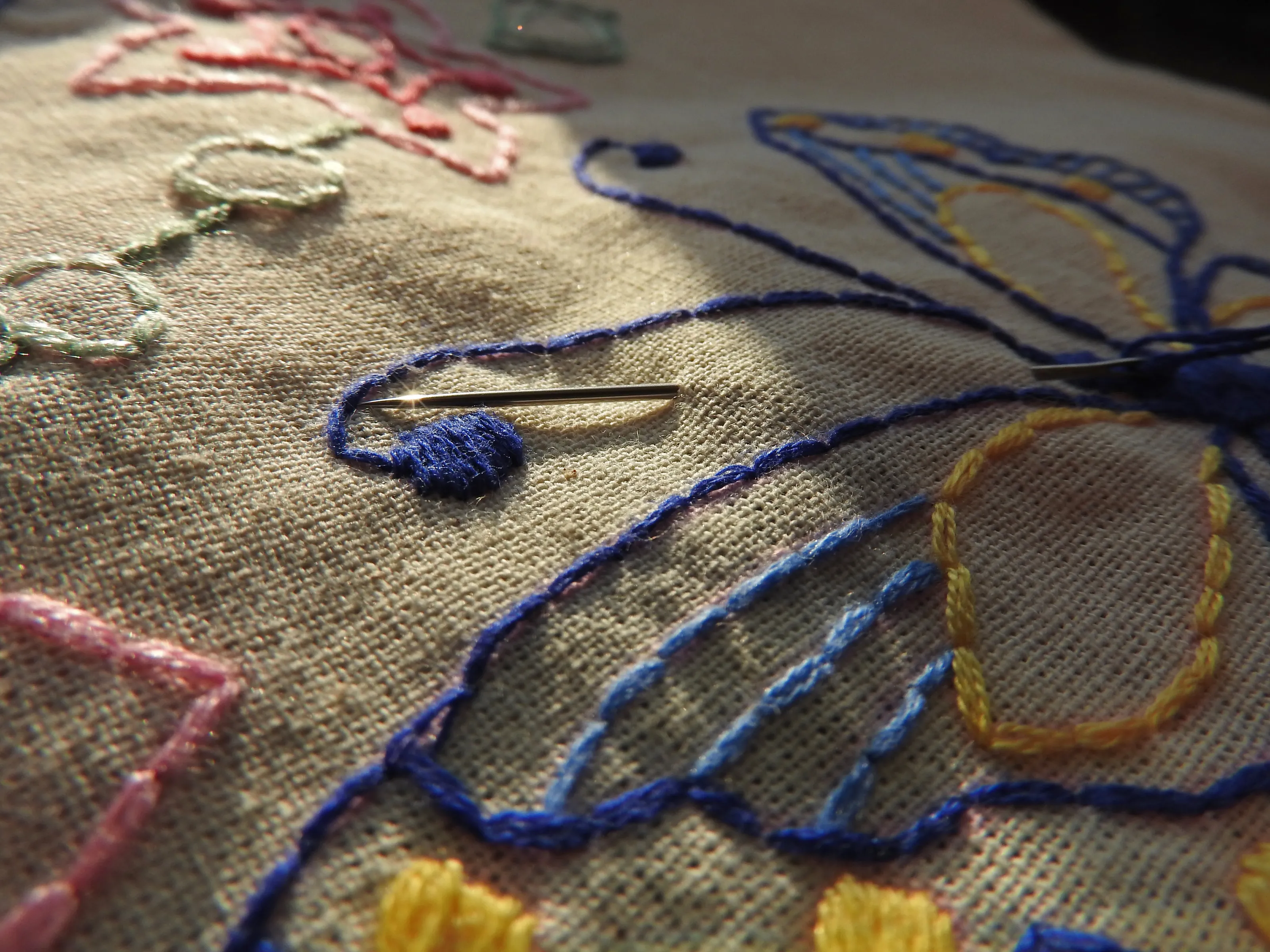 Needlework on Fabric (in colour)