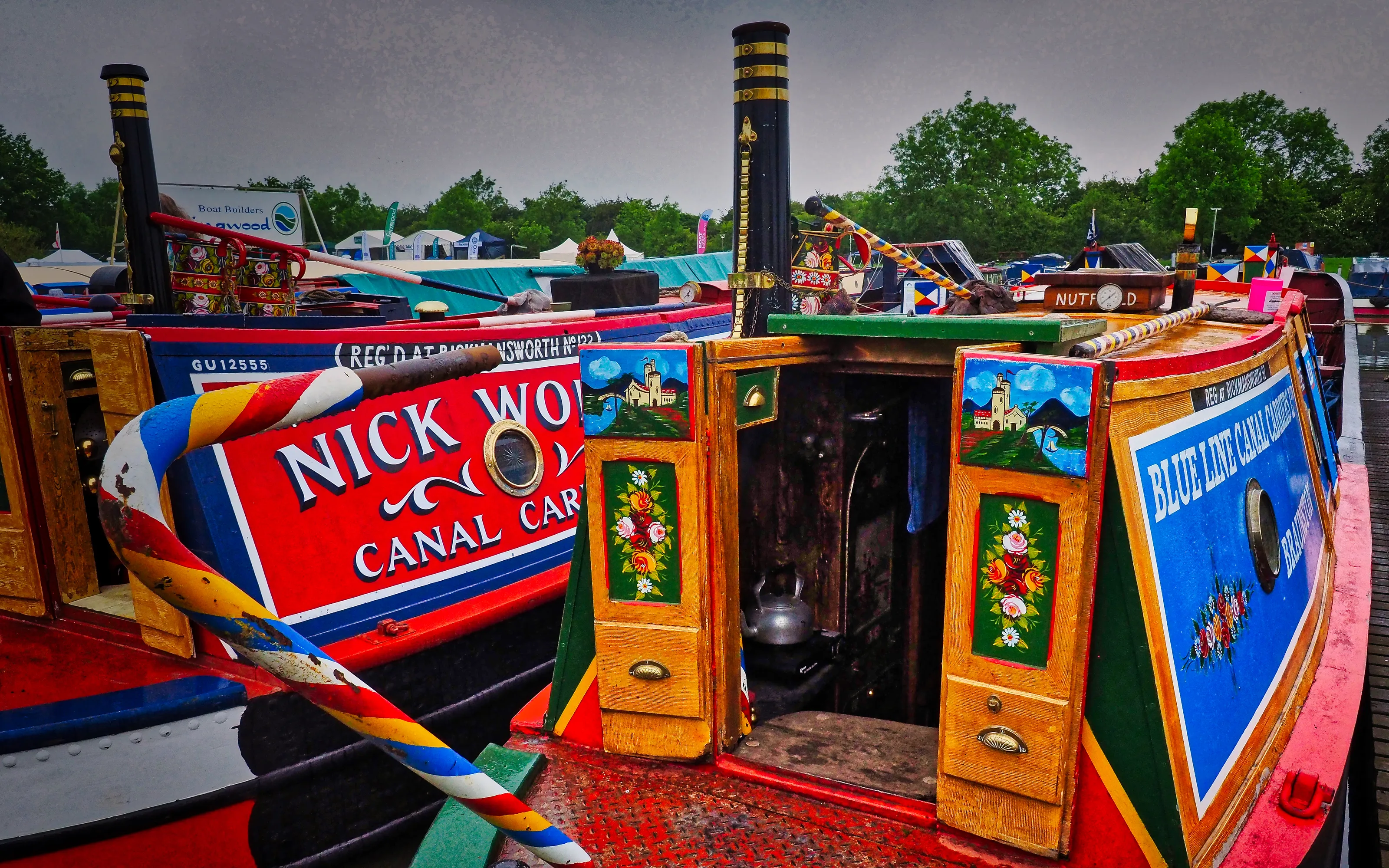 Colourful Narrowboats