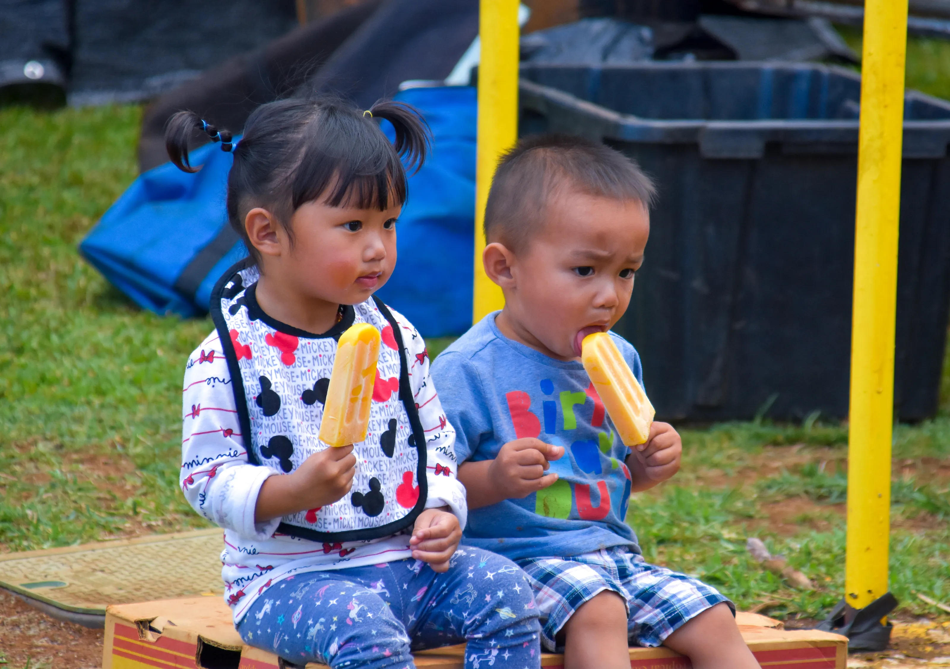 Children Eating (in colour)