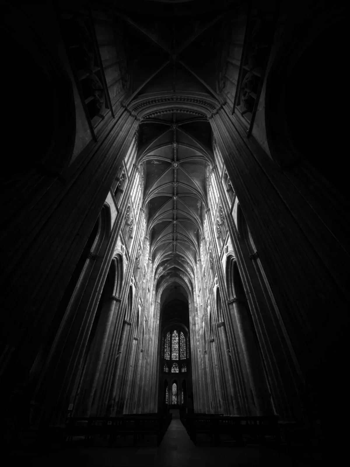 Gothic Architecture in Black and White