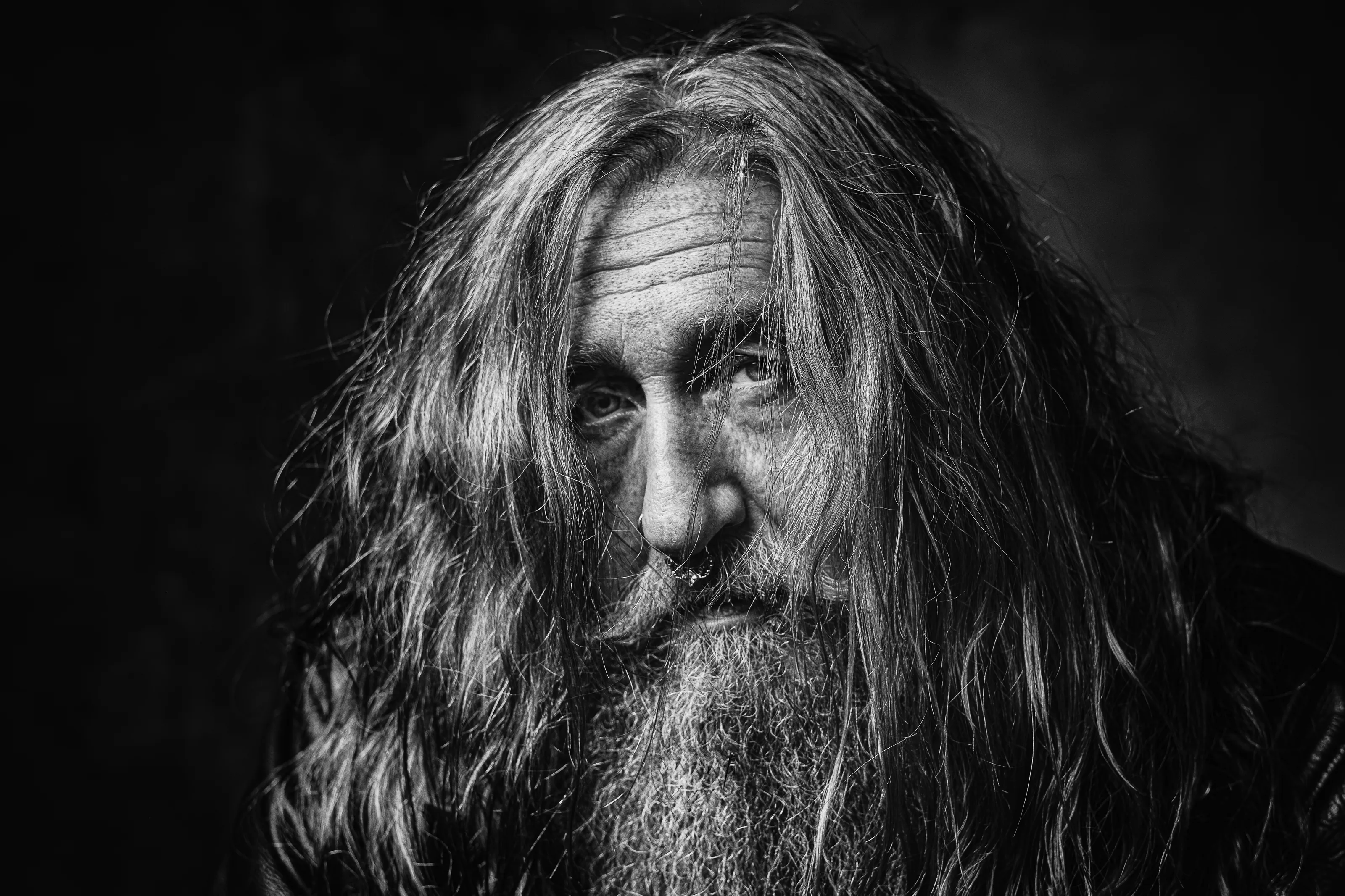 Male Portrait in Black and White