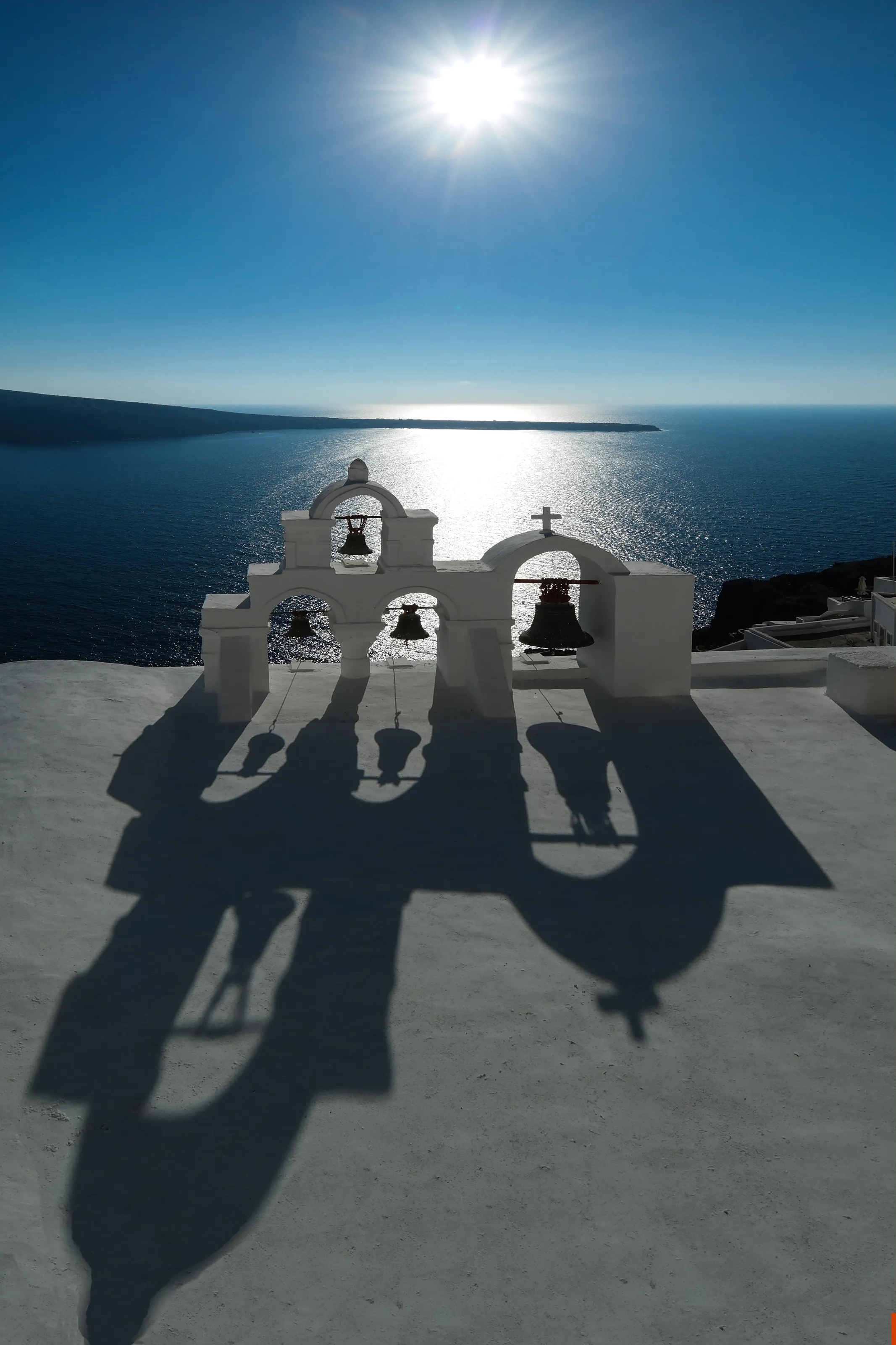Artificial Structures With Sea In The Background