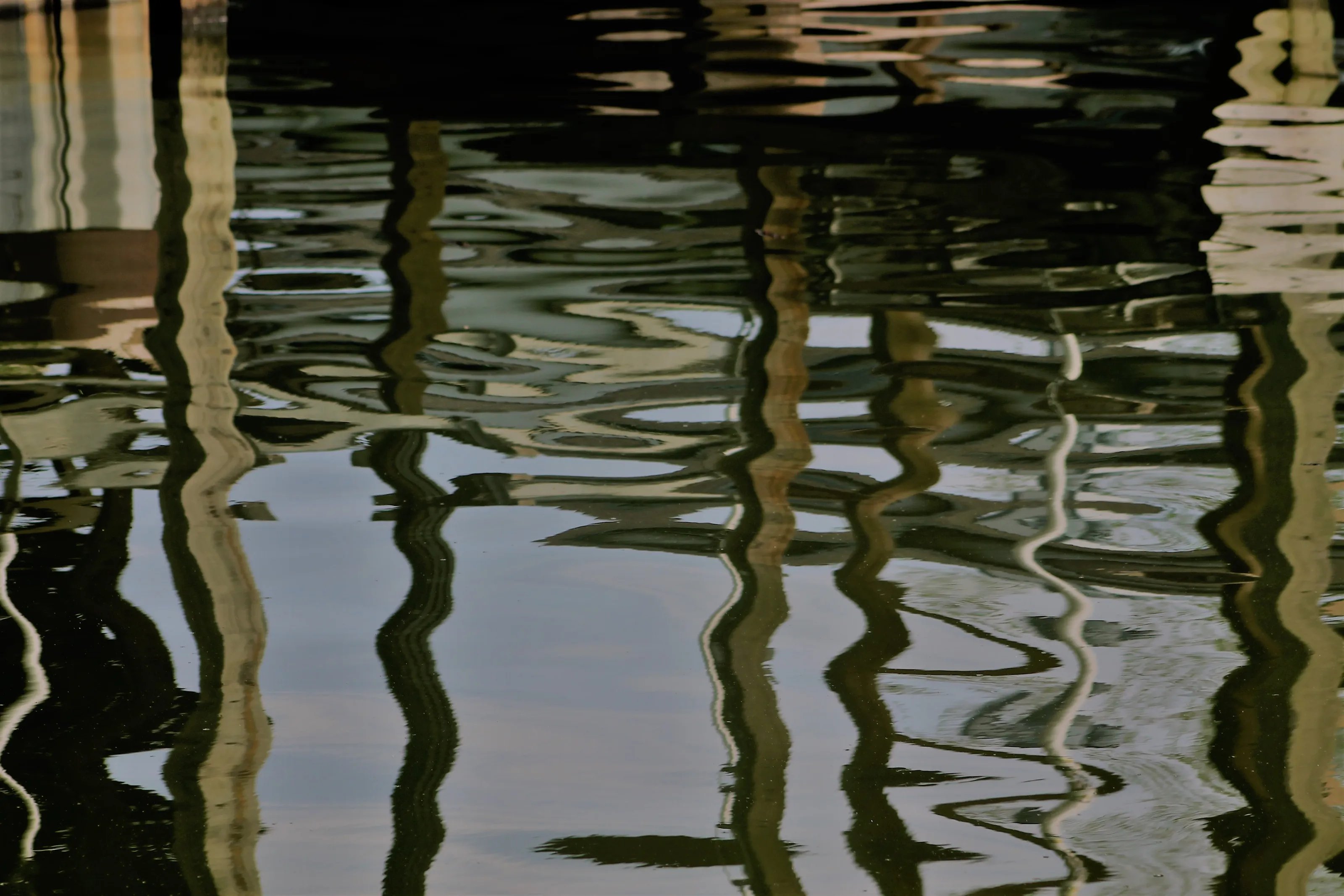 Abstract Reflections of Piers and Docks
