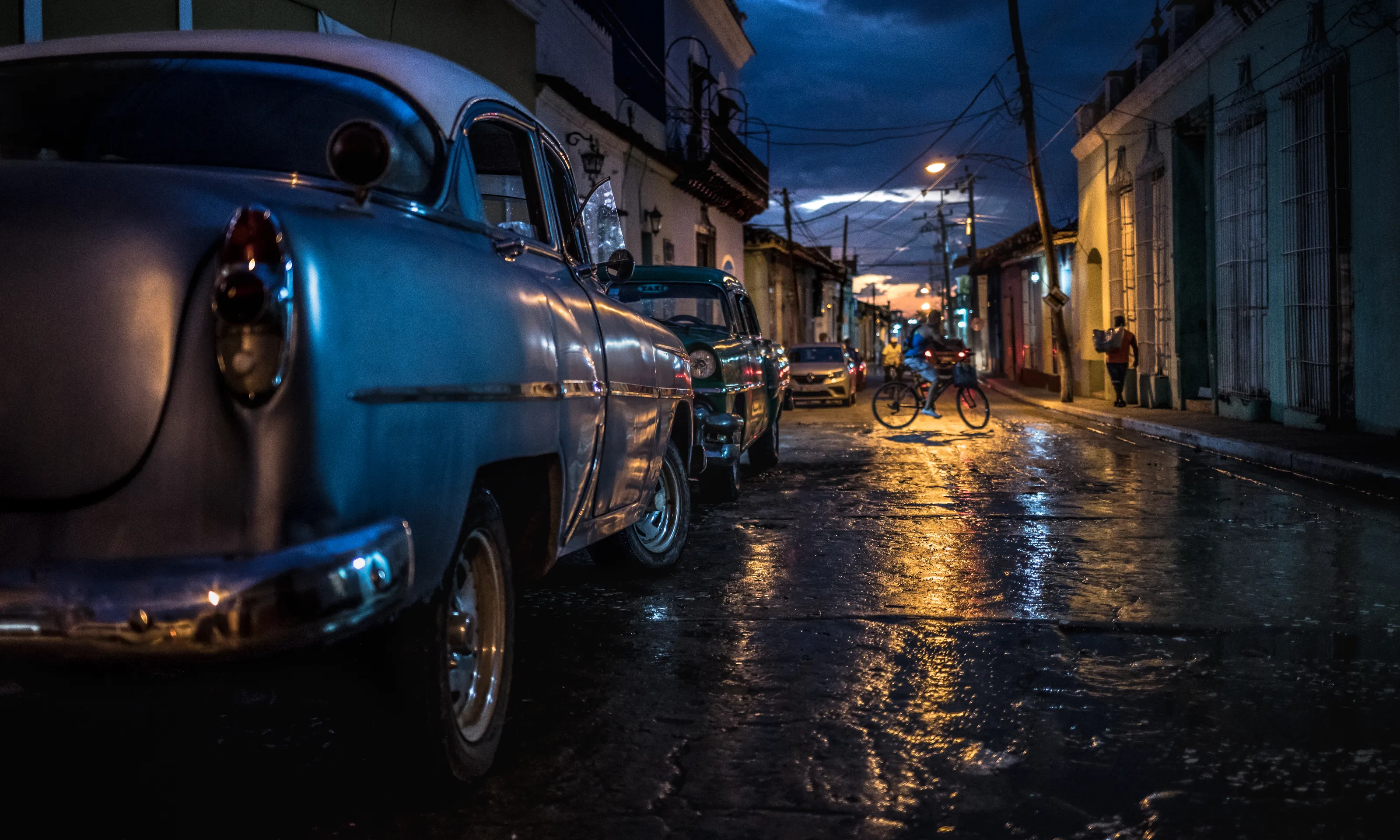 Streets at sunset