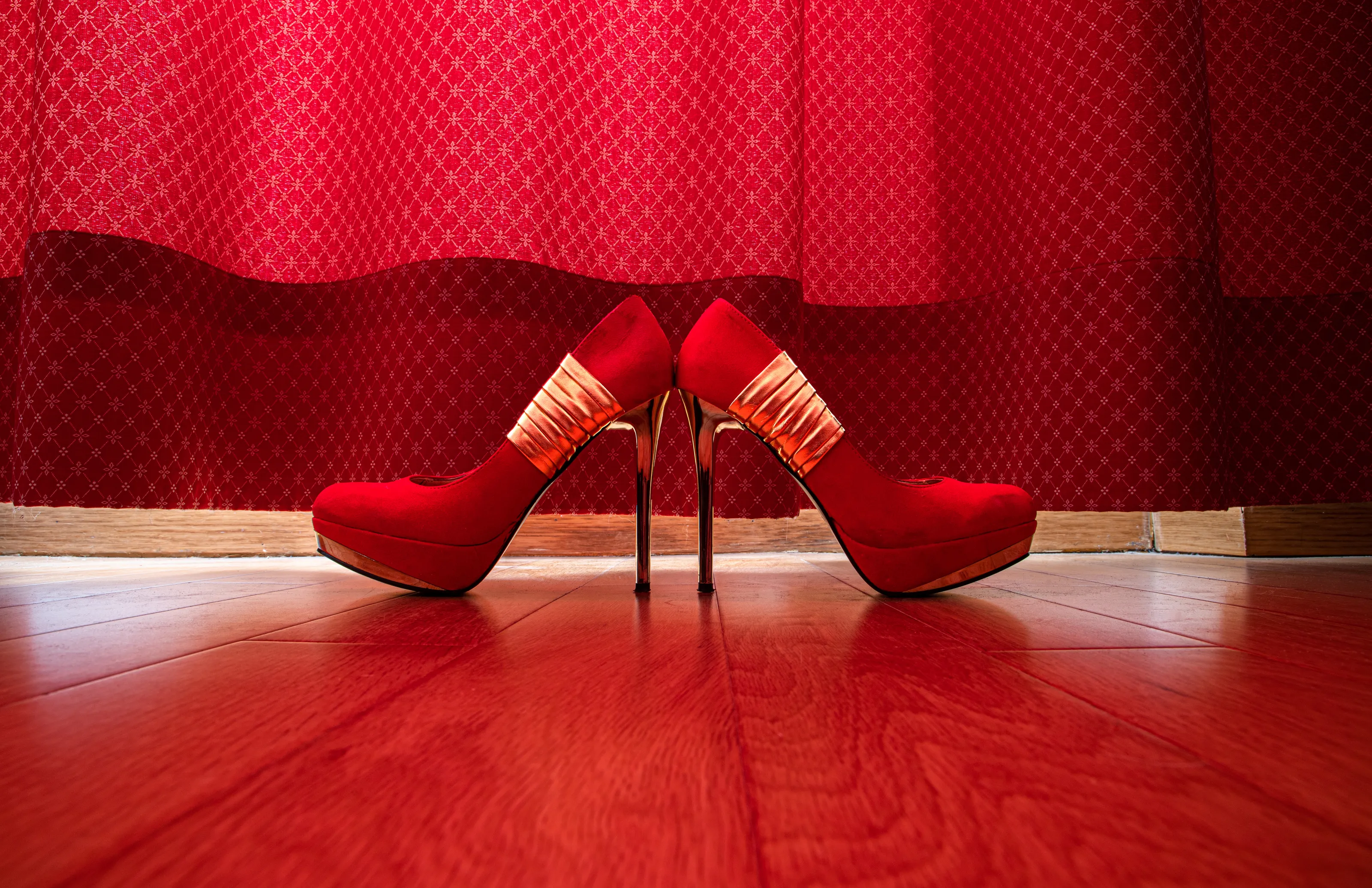 The colour red