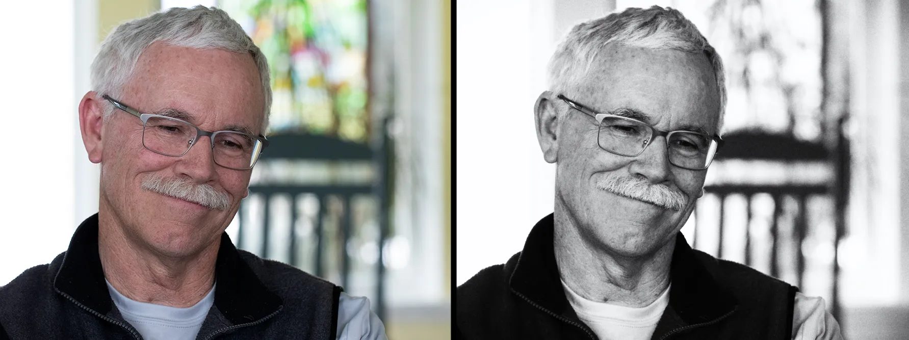 Before and After Conversion to Black and White