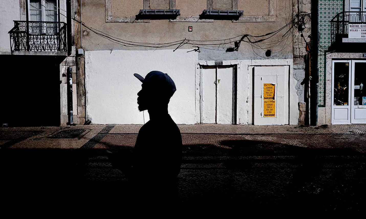 A street silhouette