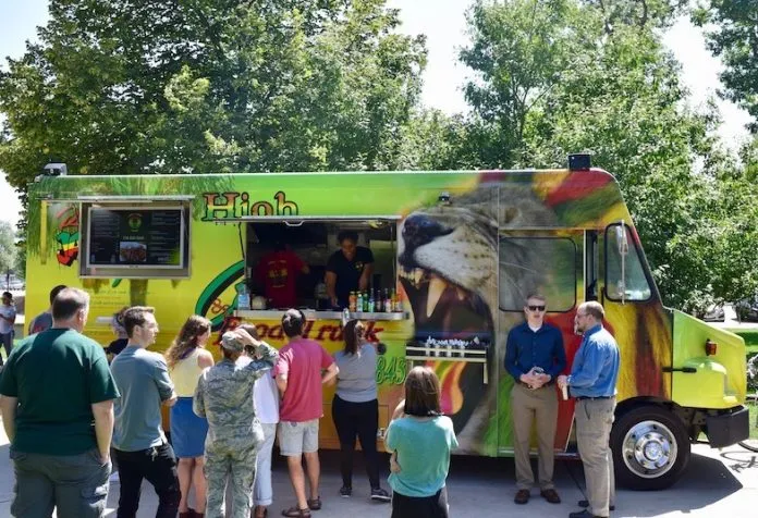 Trucks and Vans Selling Food