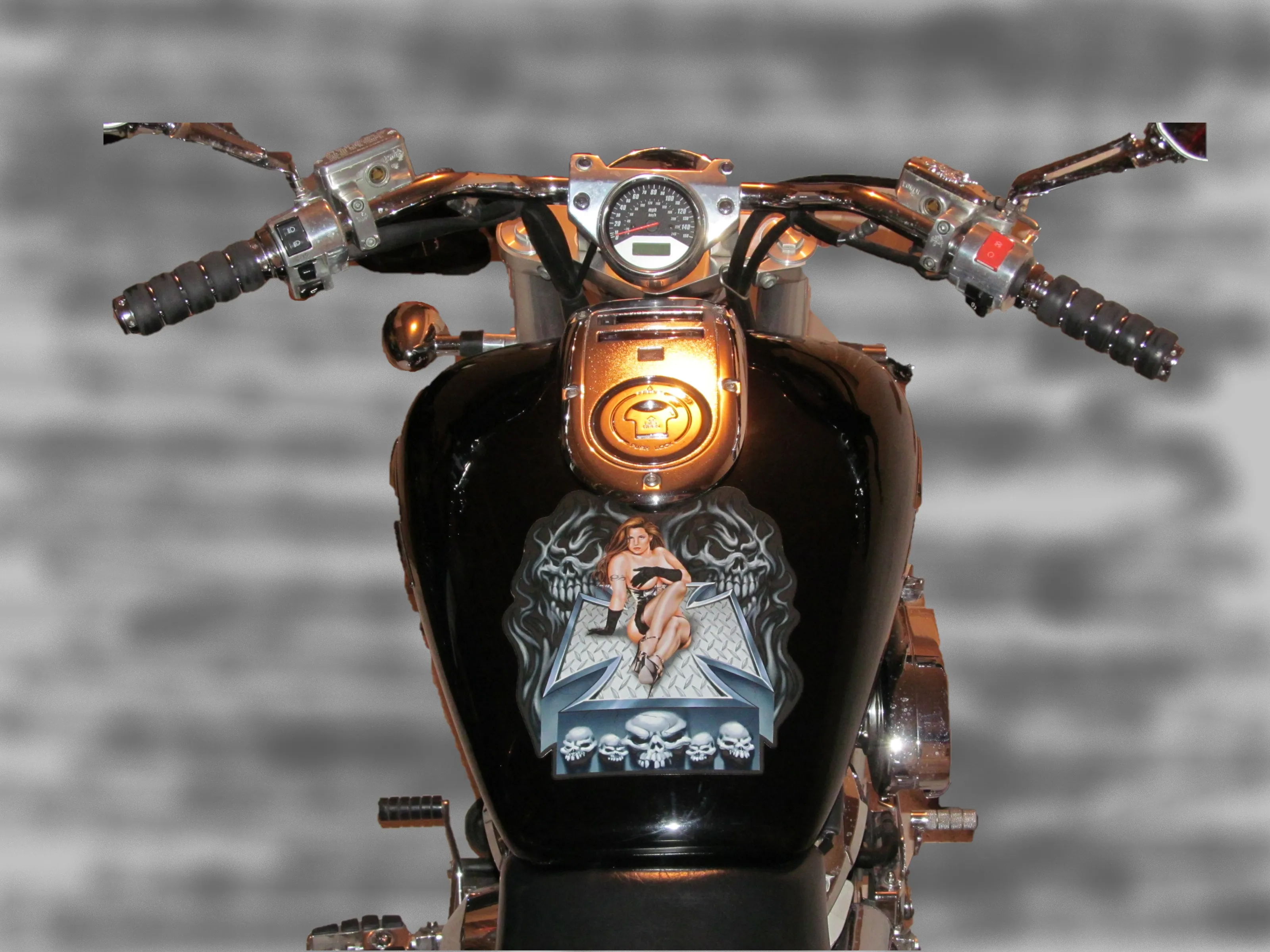 Motorcycle Artwork in Colour