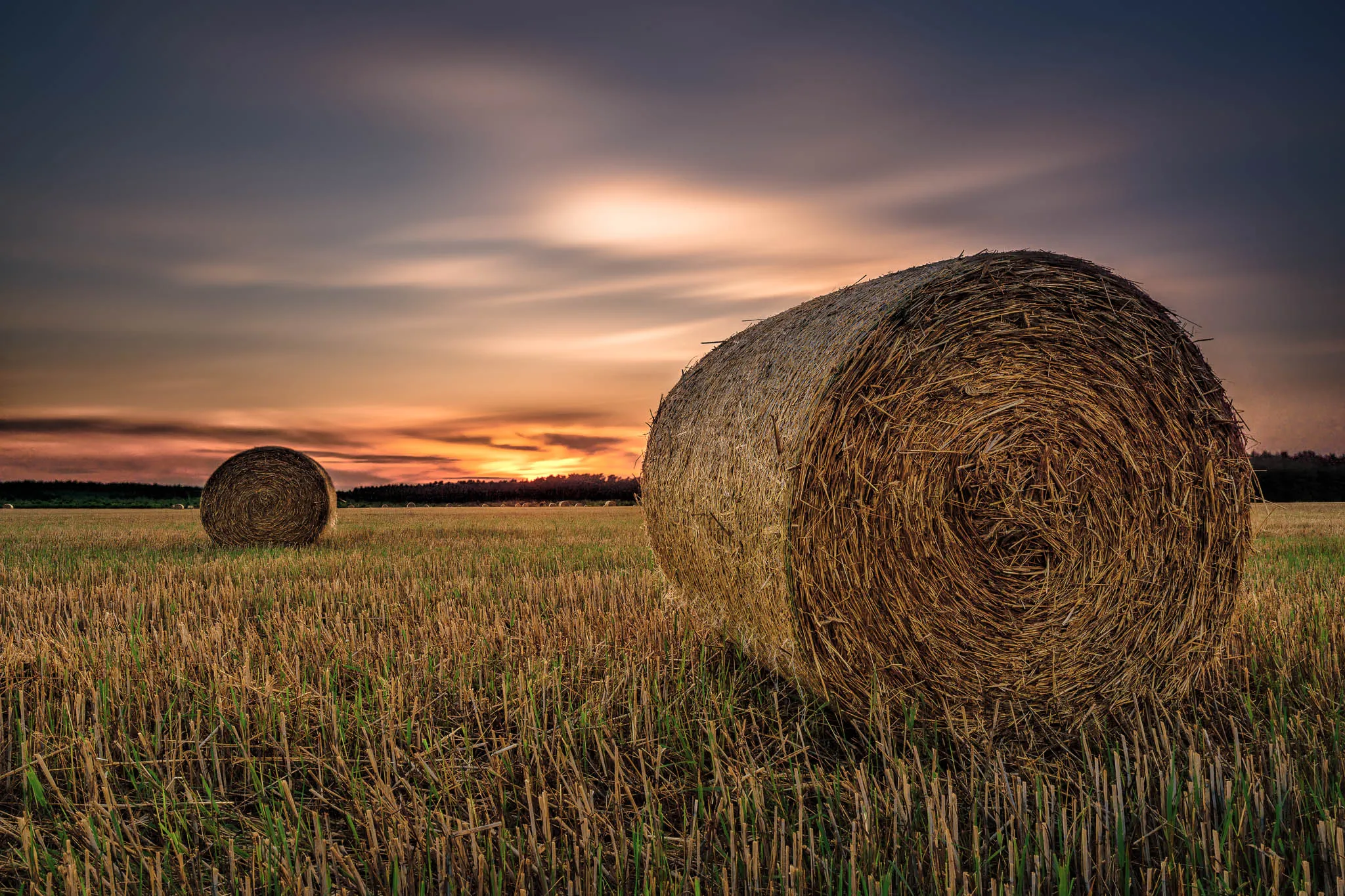 Bales of Hay (in colour)