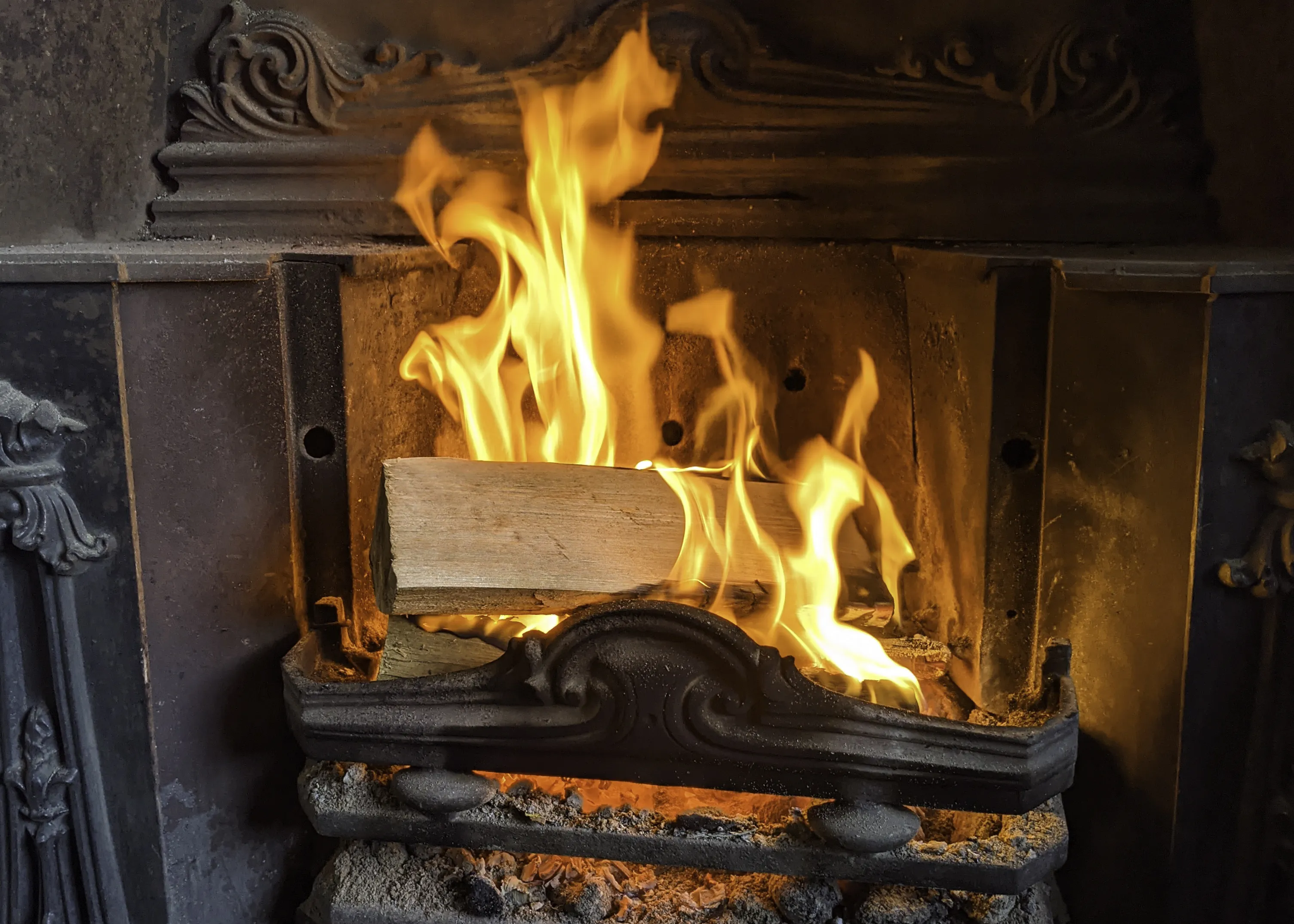 Winter Warmth: An Open Fireplace or Log Burner