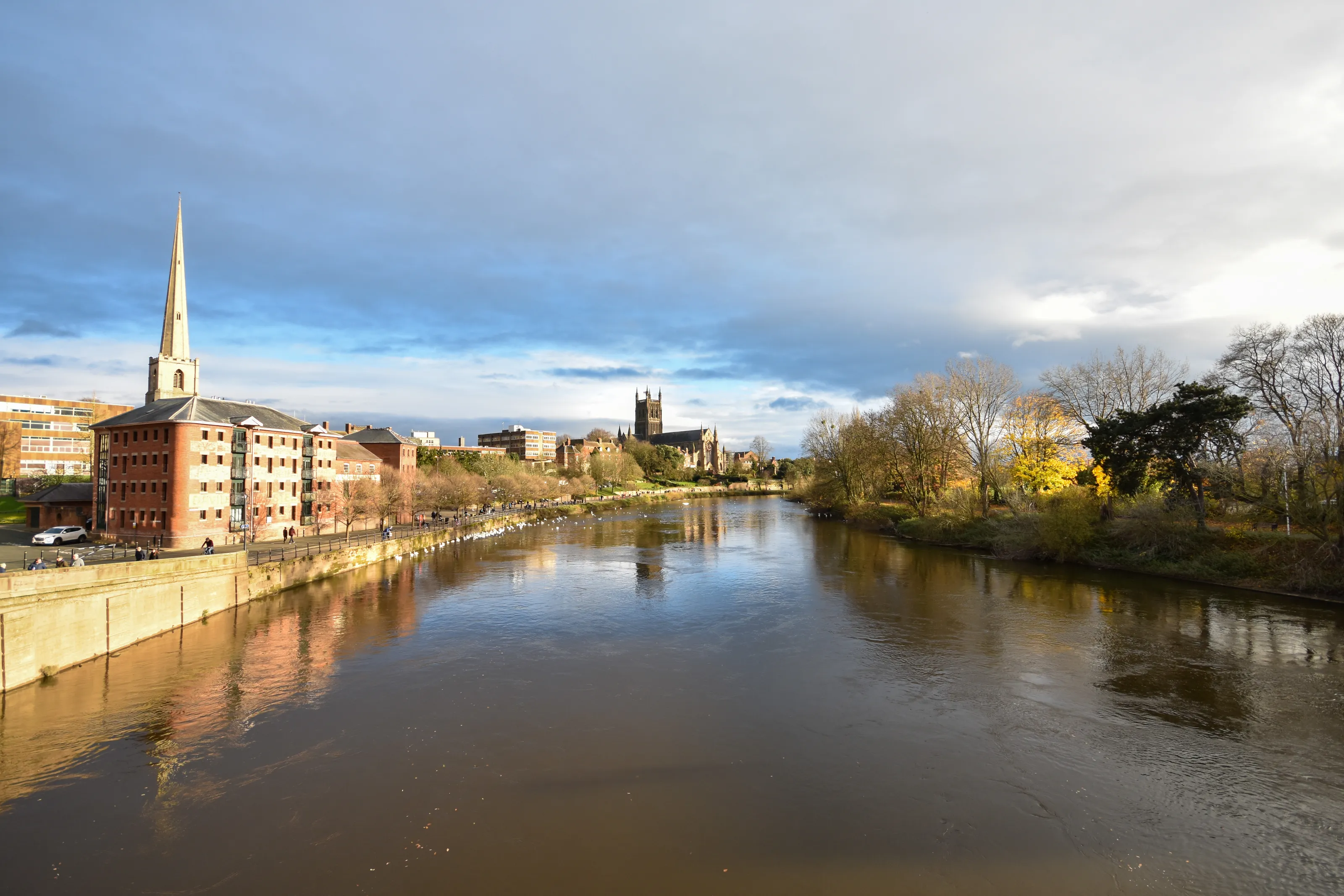View From a River Bridge (in colour)