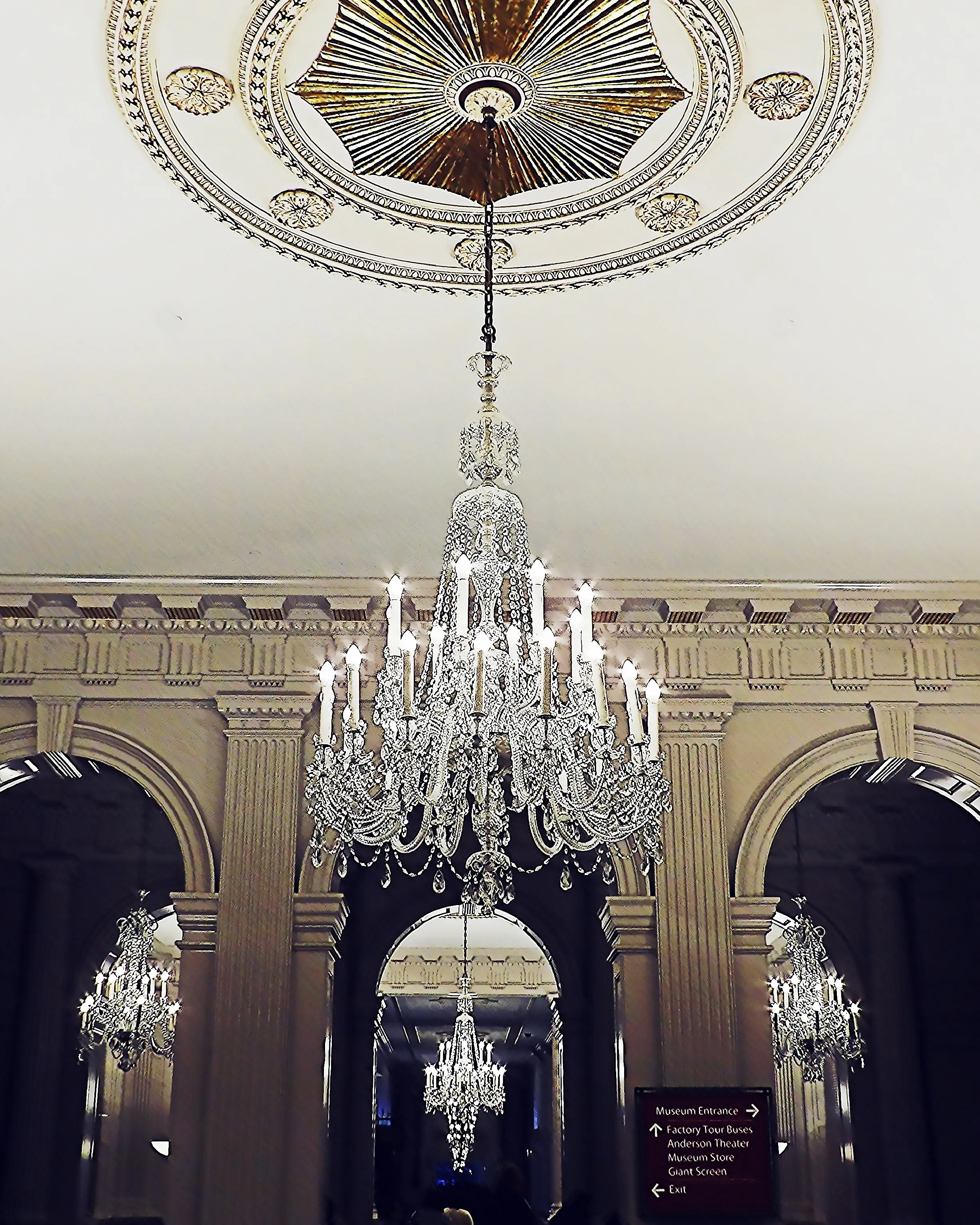 Crystal Chandeliers (in colour)