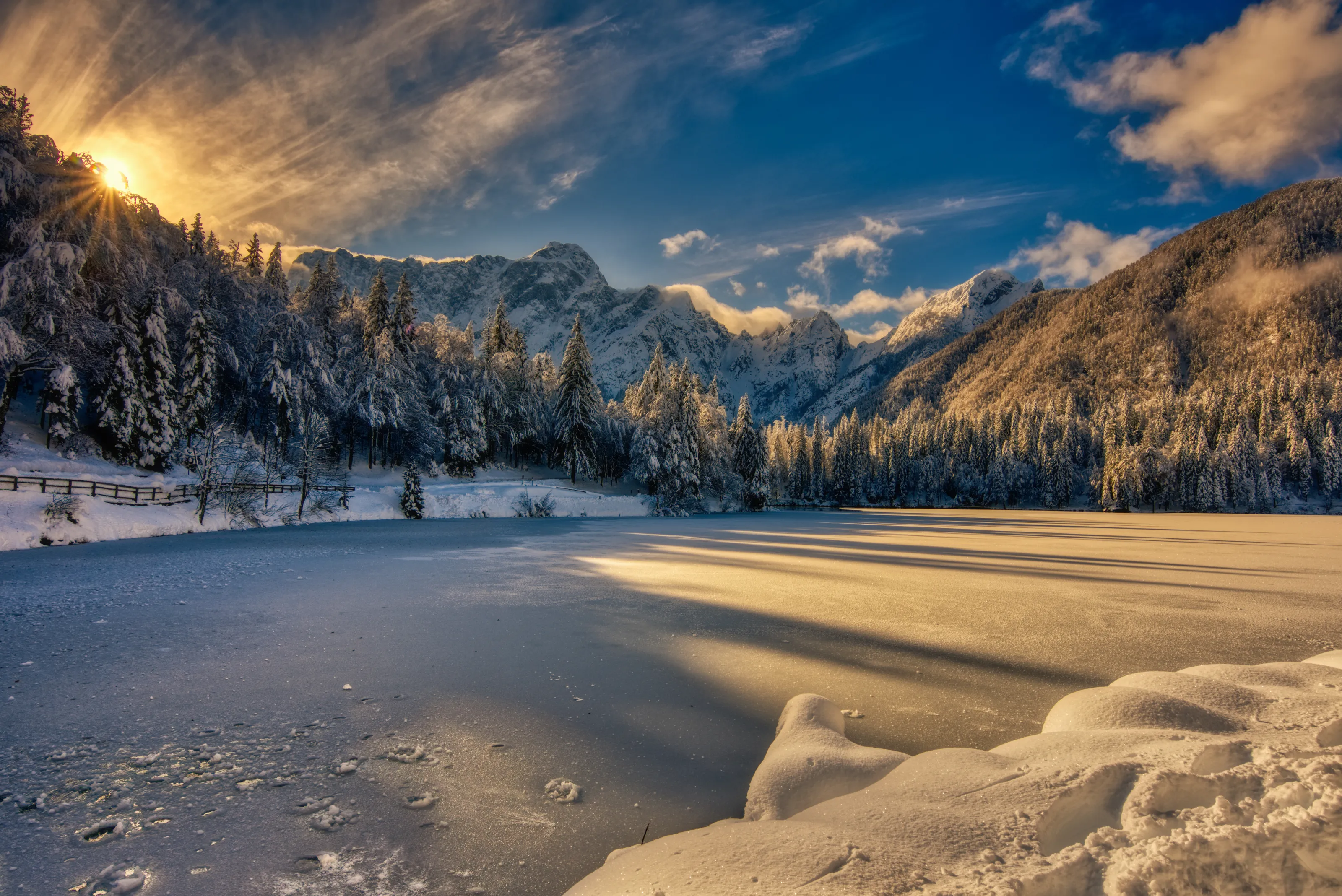 Winter Landscapes with Snow or Ice