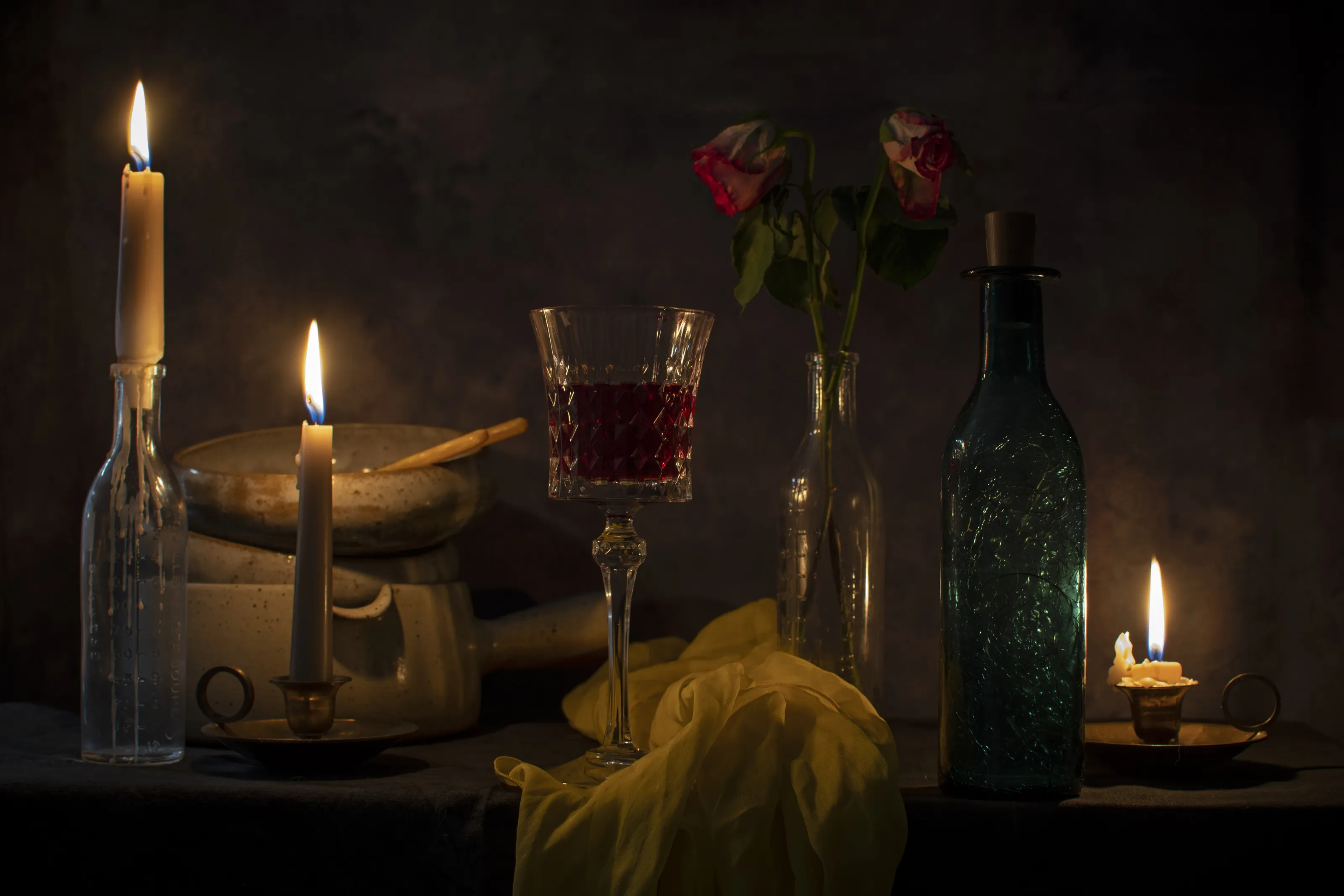 Still Life with Glass Objects