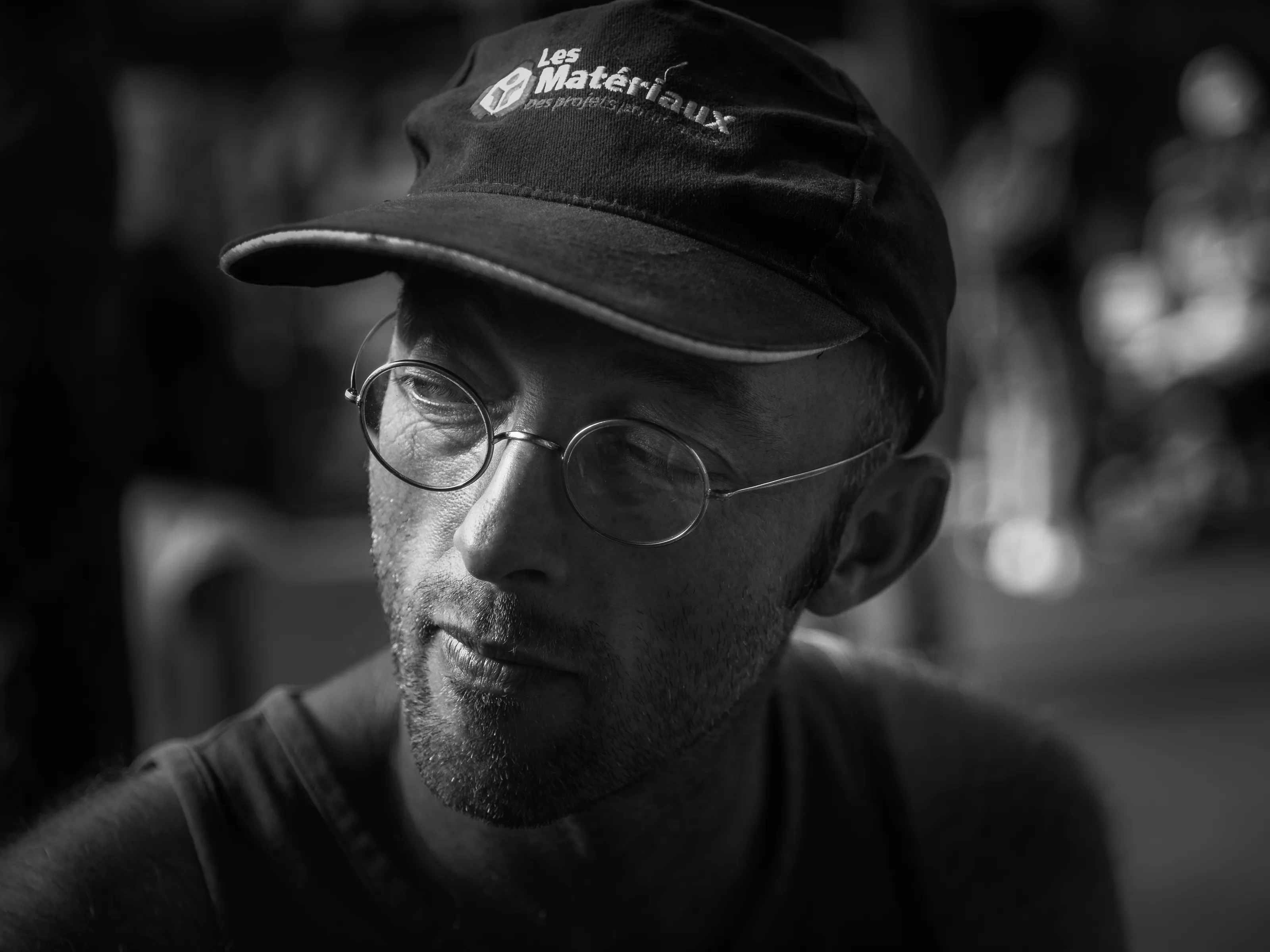 Portrait of a Man in Black and White