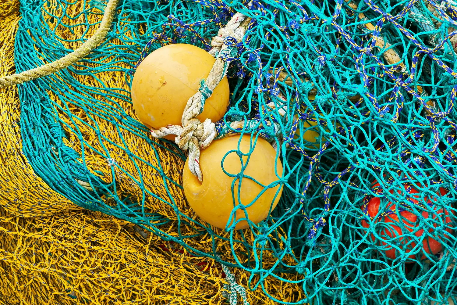 Fishing Nets Close-Up