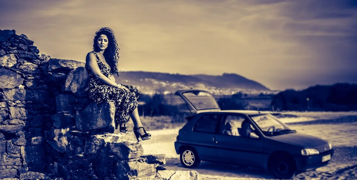A Woman and a Car