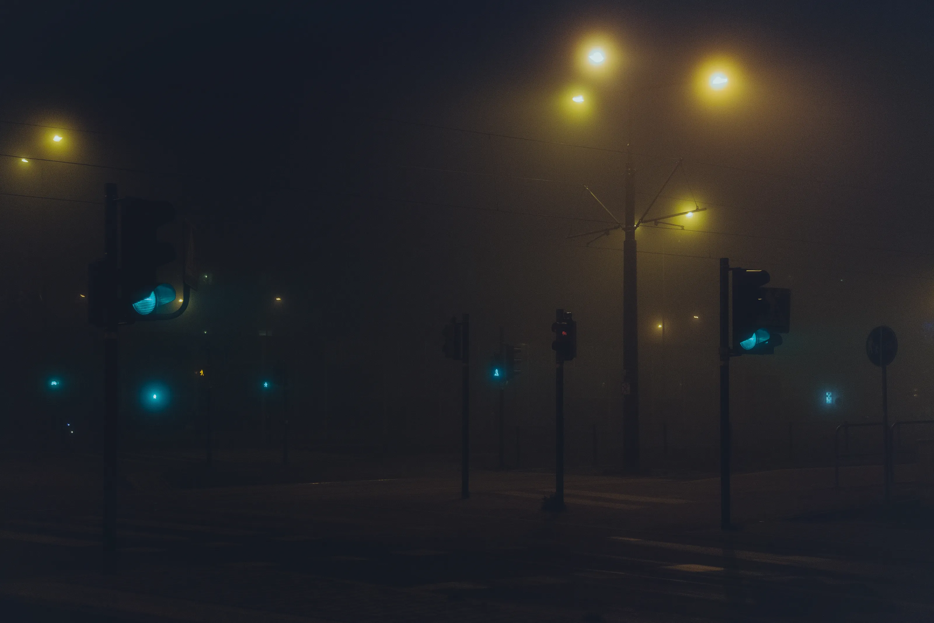 Foggy Urban Nightscapes