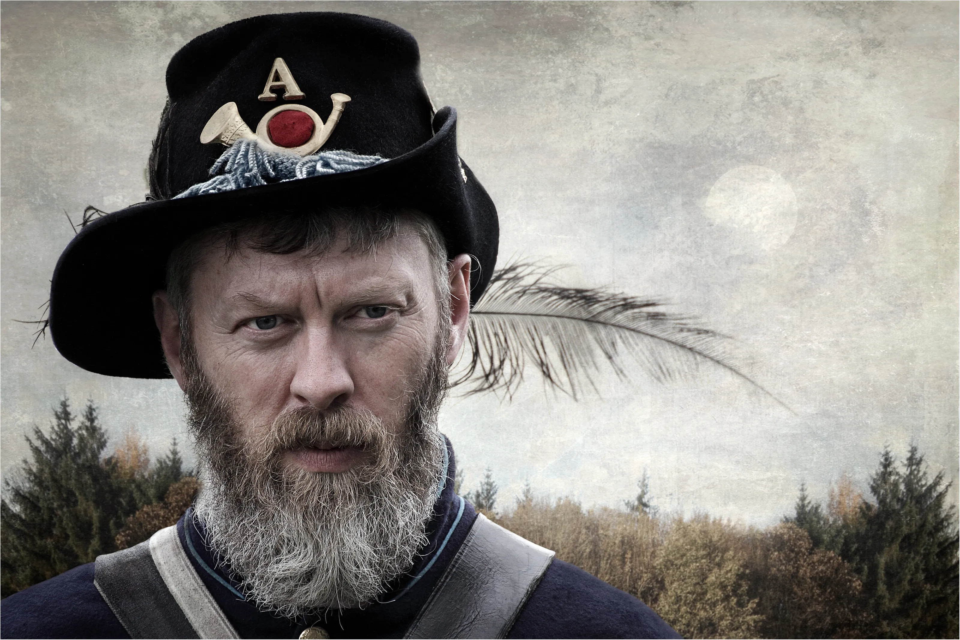 People Wearing Feathered Hats