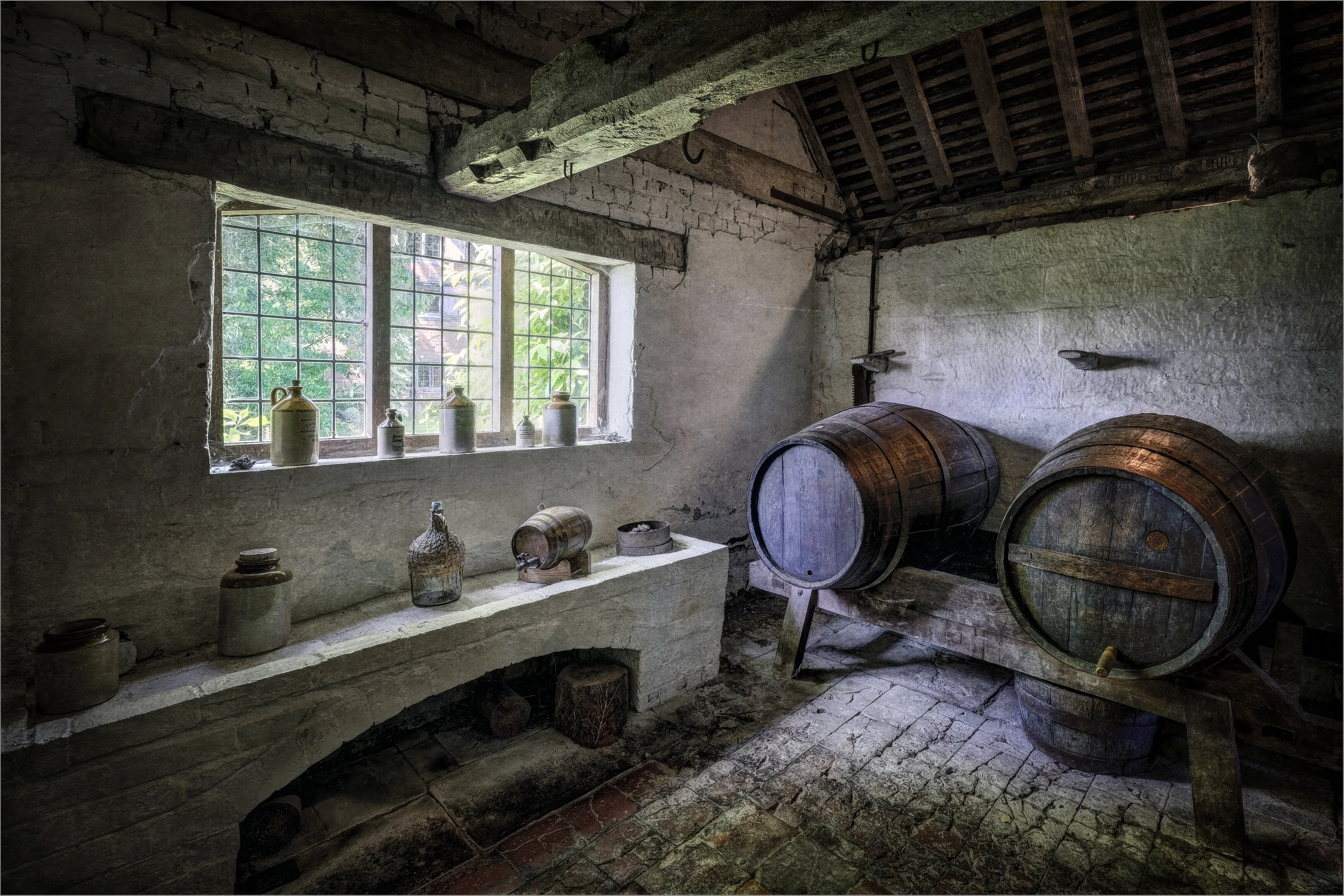 Wooden Barrels and Casks (no people or animals)