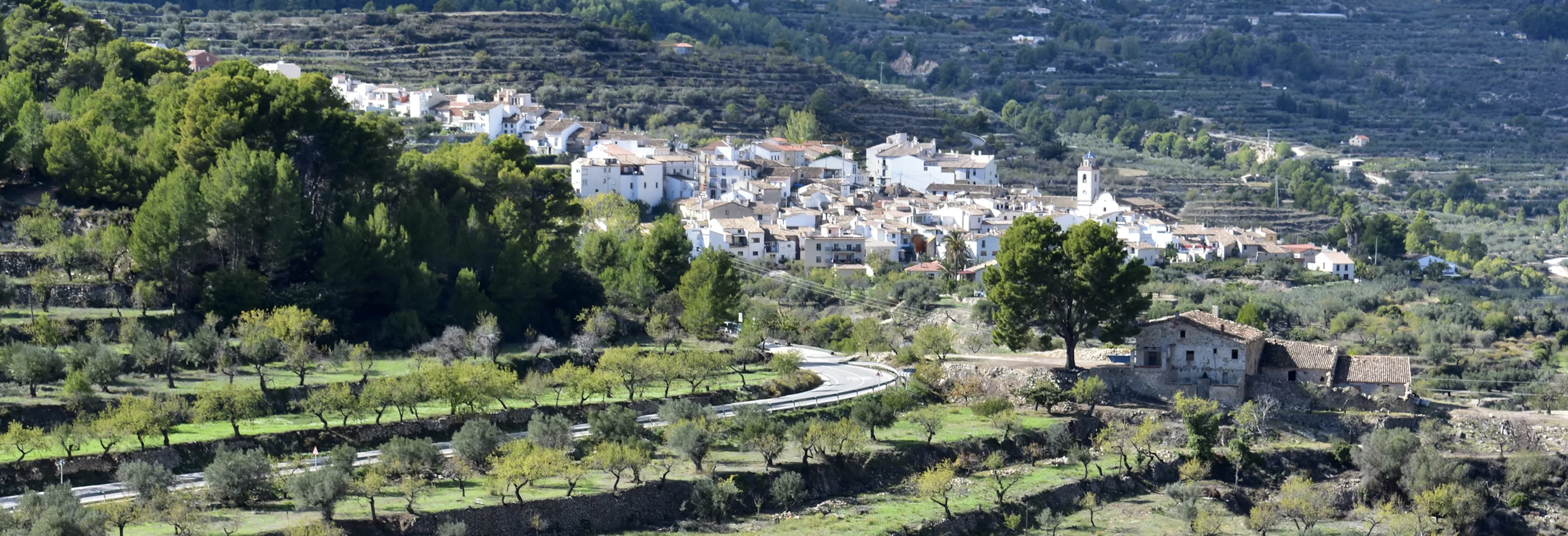 Towns and Villages in the Distance (in colour)