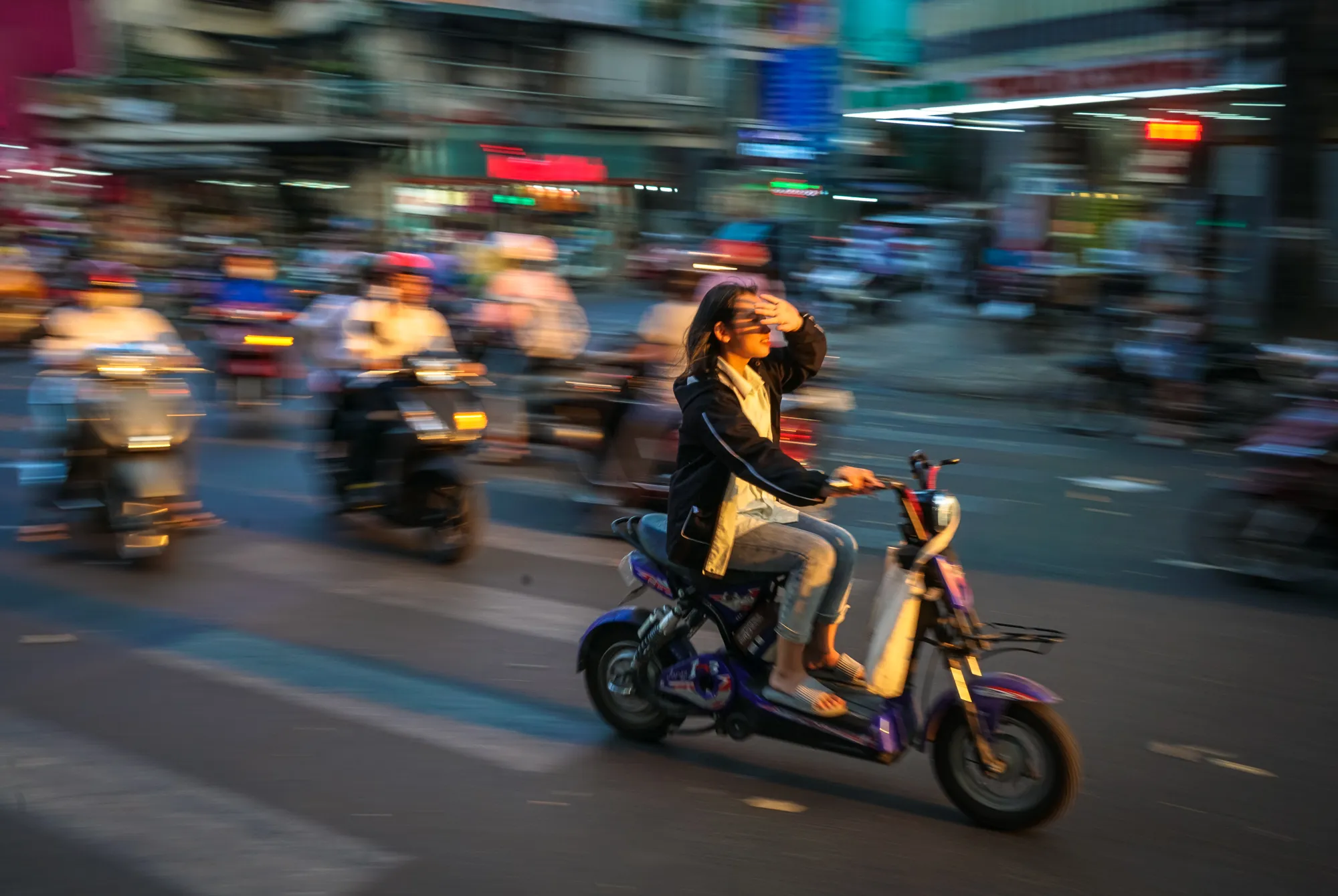 People Riding Motorbikes