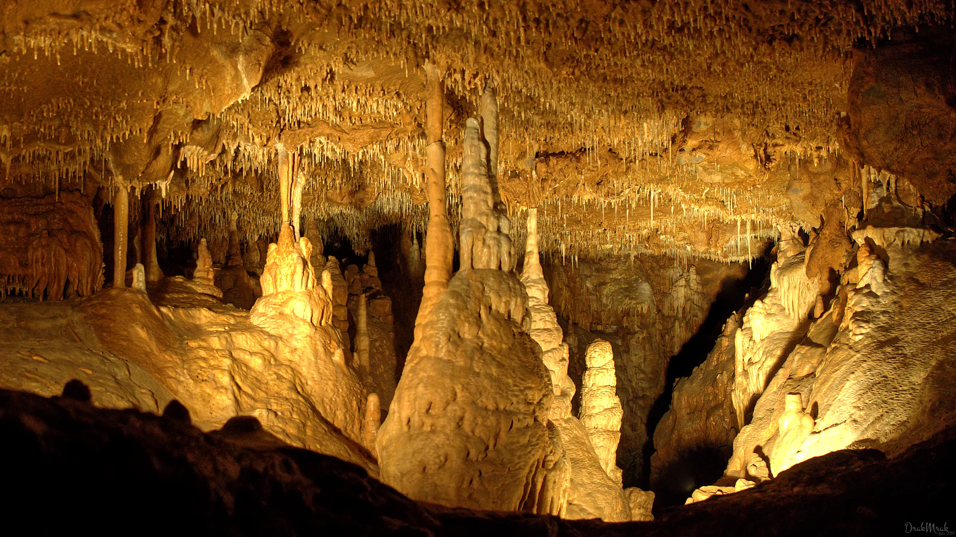 Inside a Natural Cave