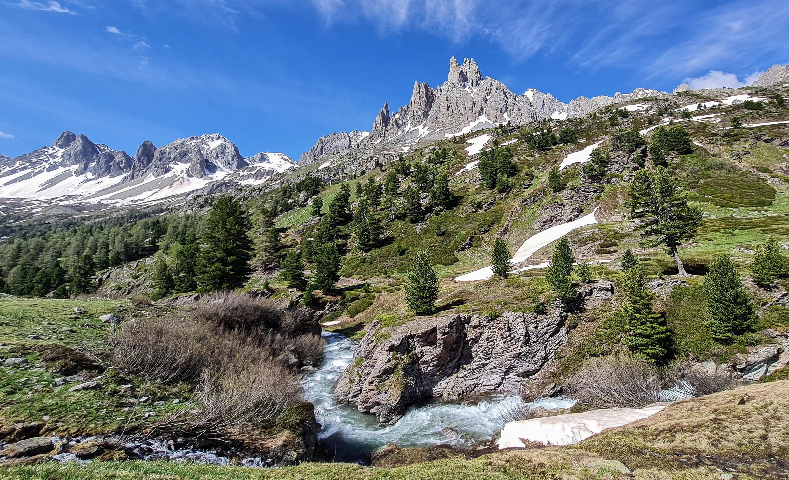 Mountain Scenery in Spring