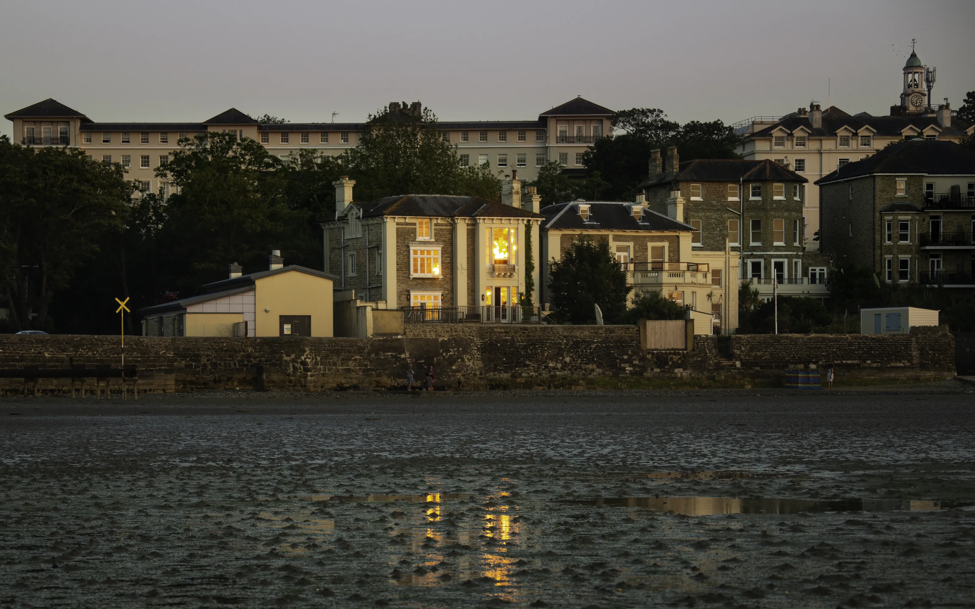 The Sun's Rays Reflected on Buildings (in colour)