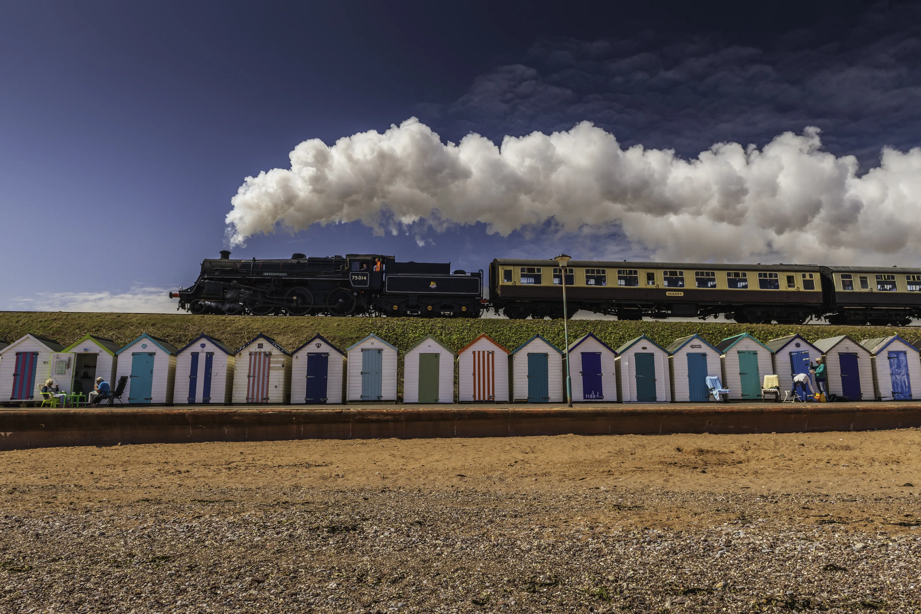 Steam Trains Showing Steam Trails