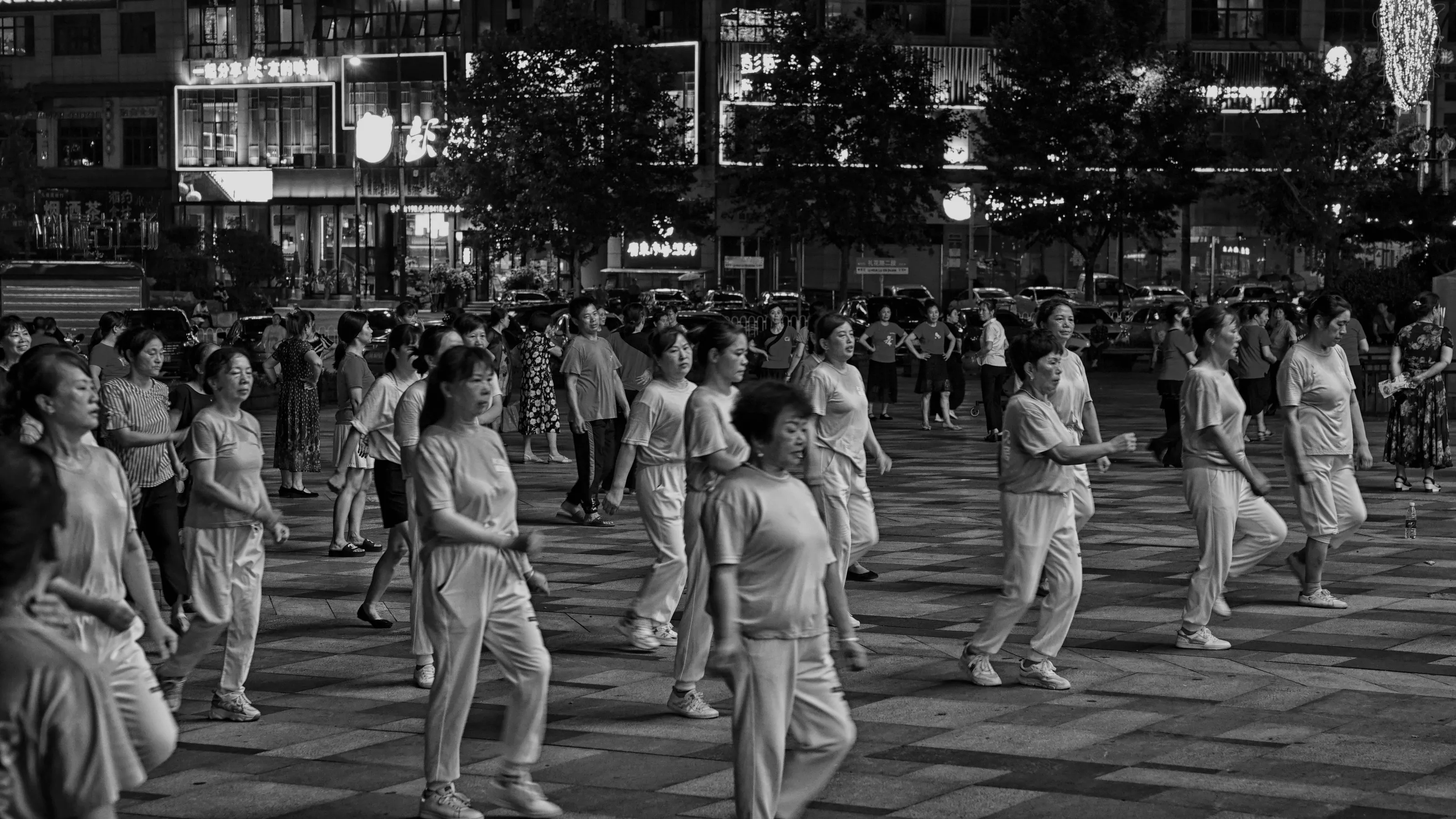 Groups of People Dancing Outdoors