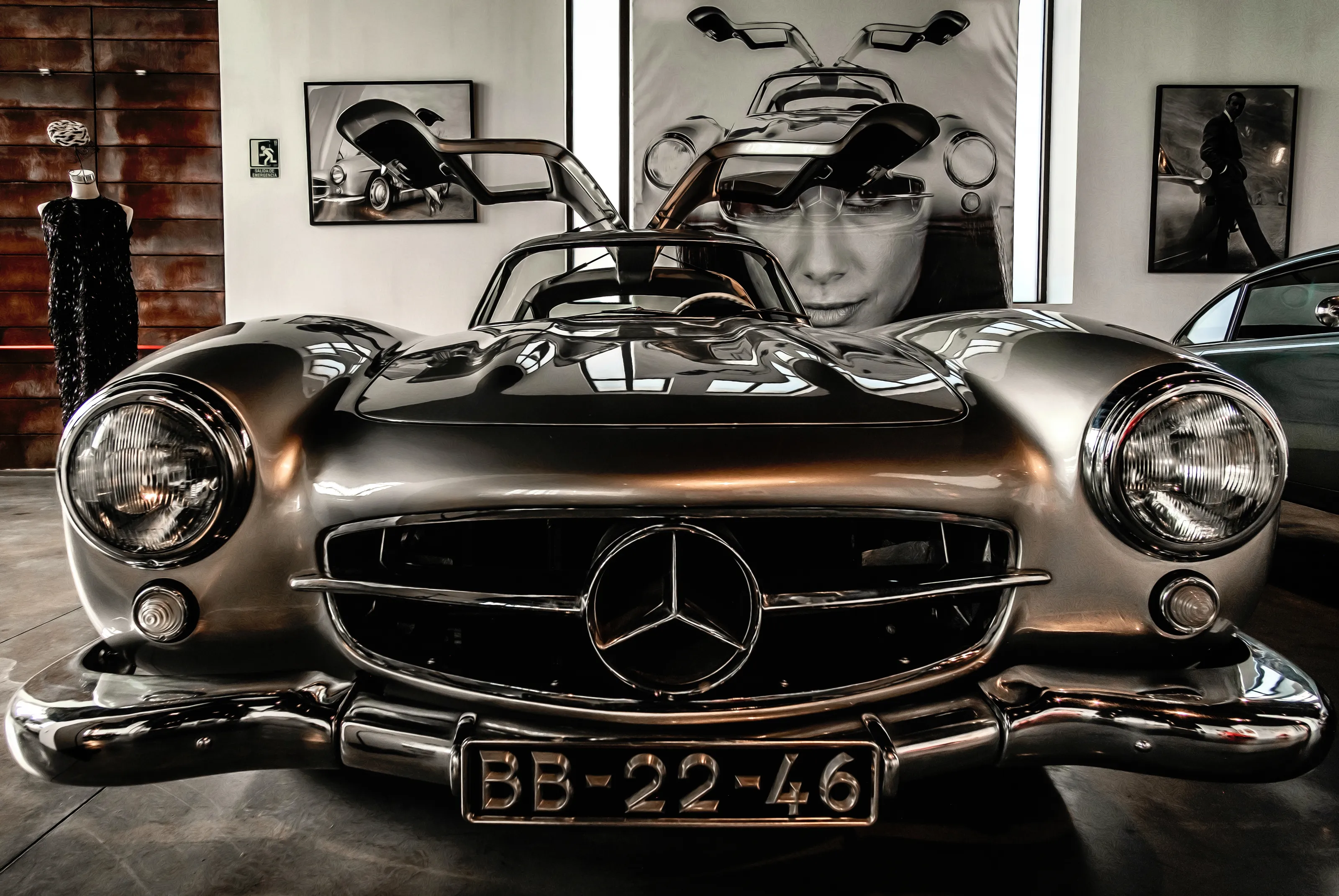 Vehicles Inside a Museum (no people)