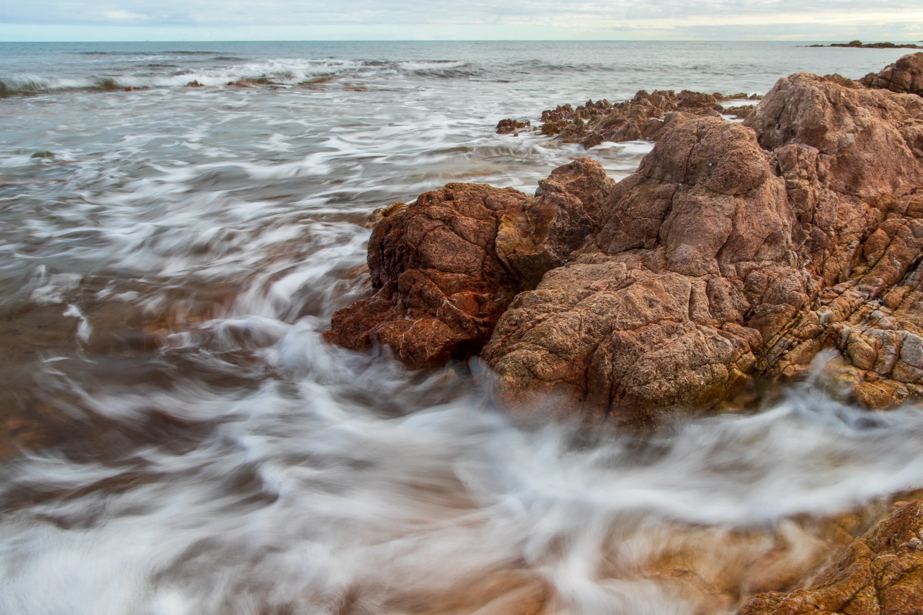 Rocks and Water Together in Colour (no people)