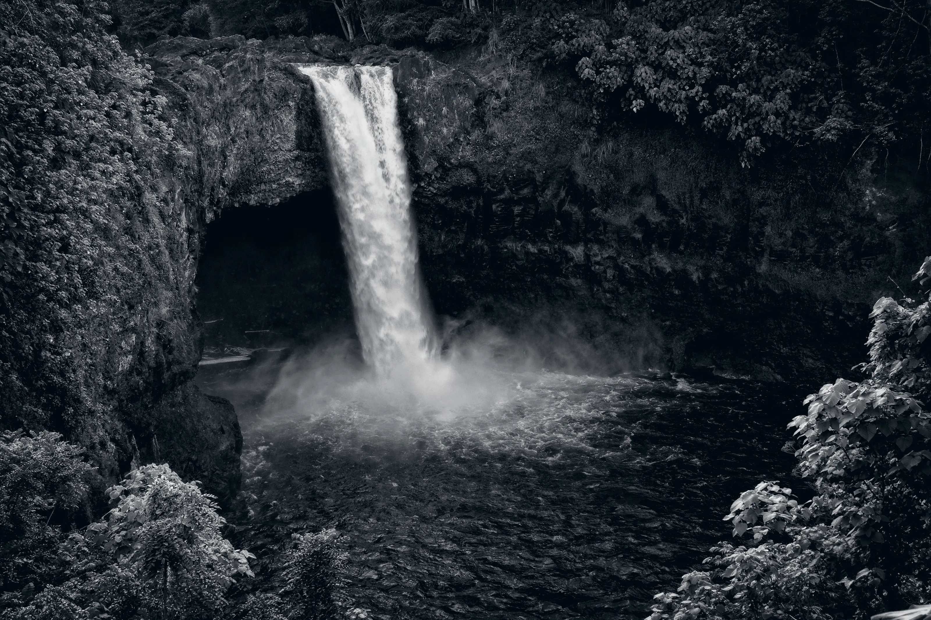 Waterfalls in Black and White