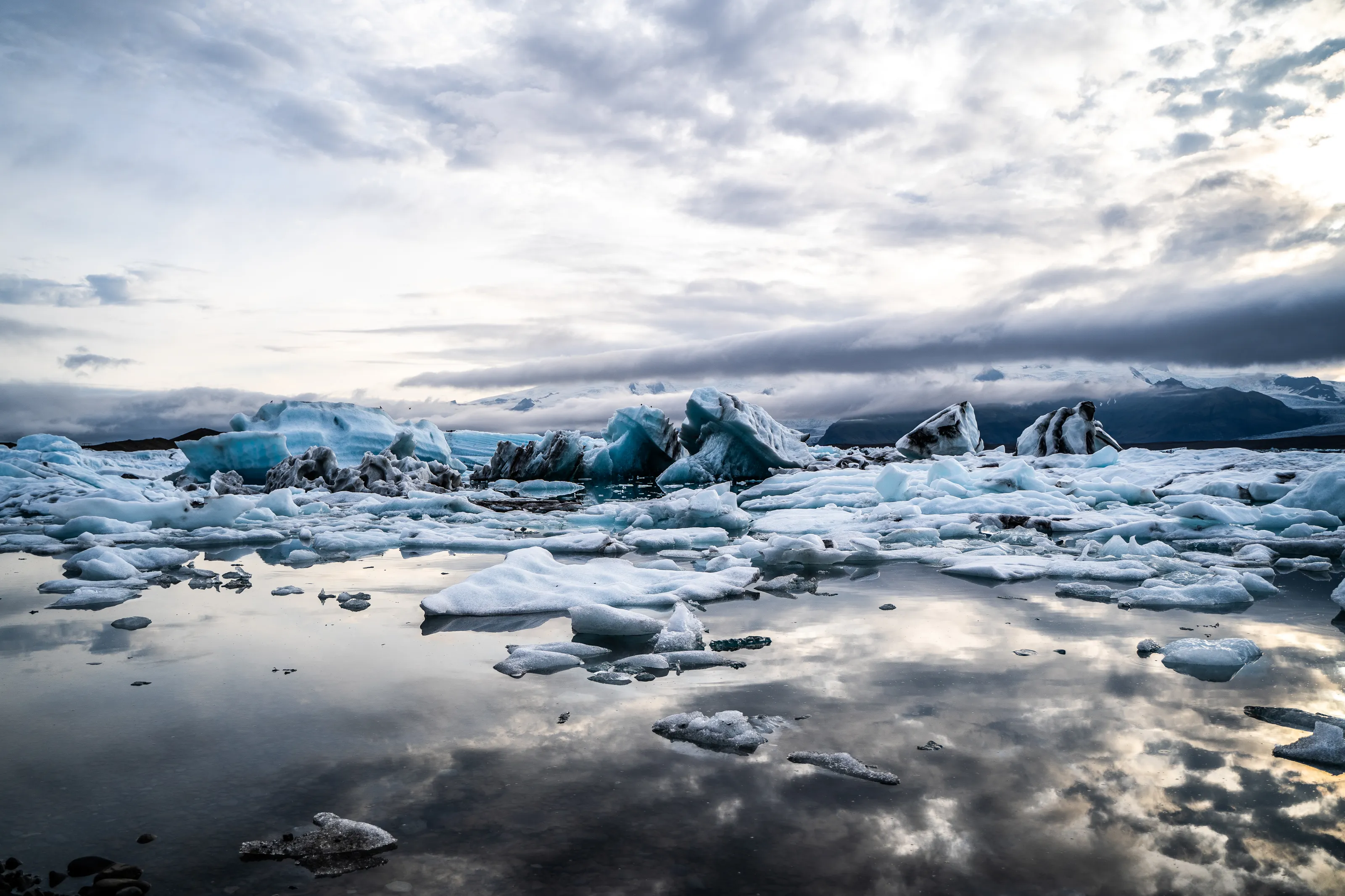Icebergs (no land ice/glaciers)