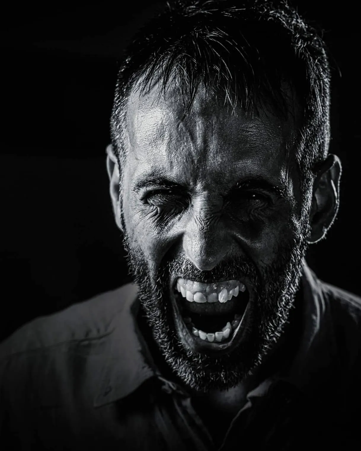 People's Facial Expressions in Black and White