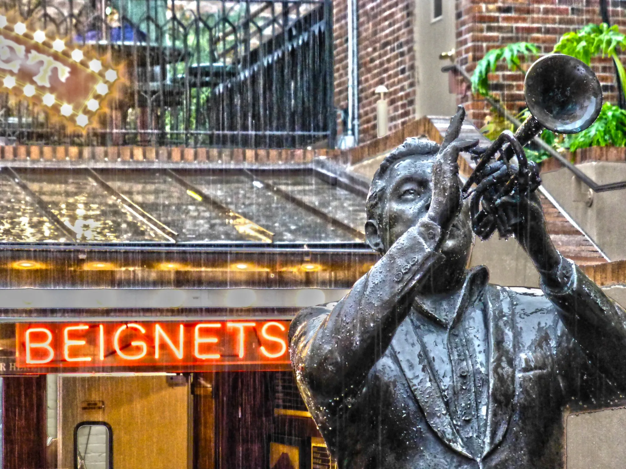Falling Rain (no rain added in photo editing)