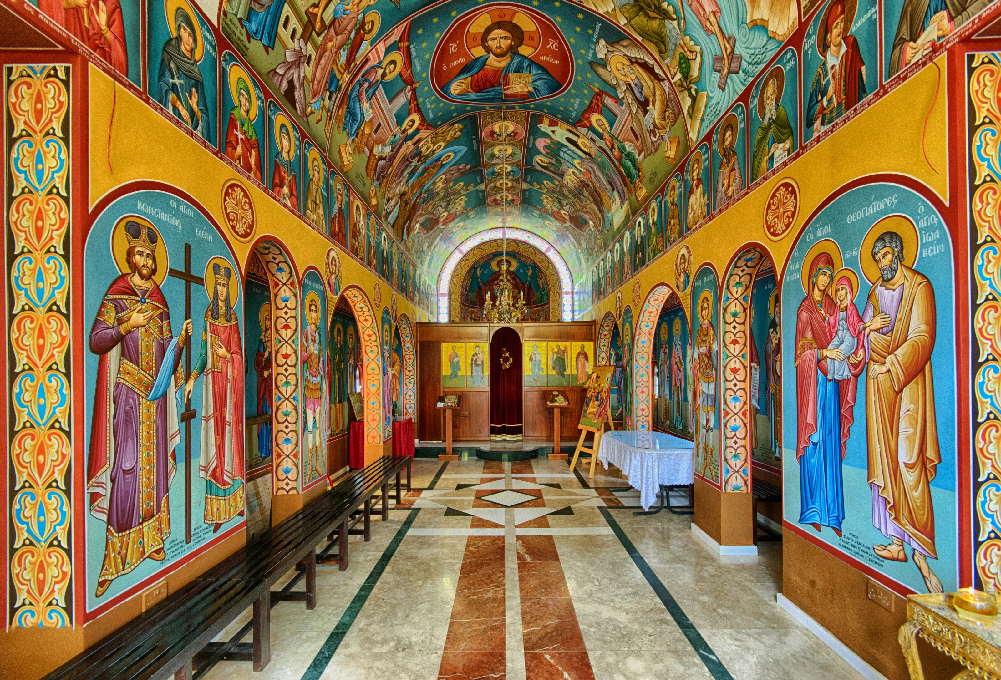 Inside places of worship