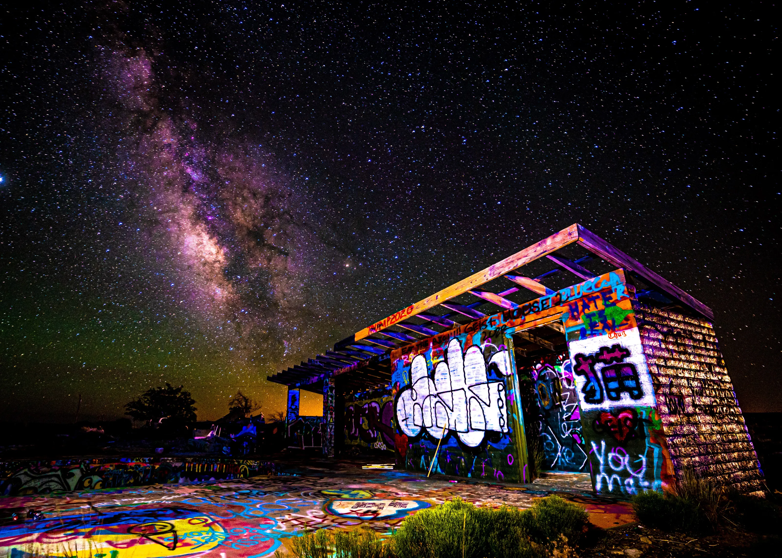 Buildings and the Milky Way