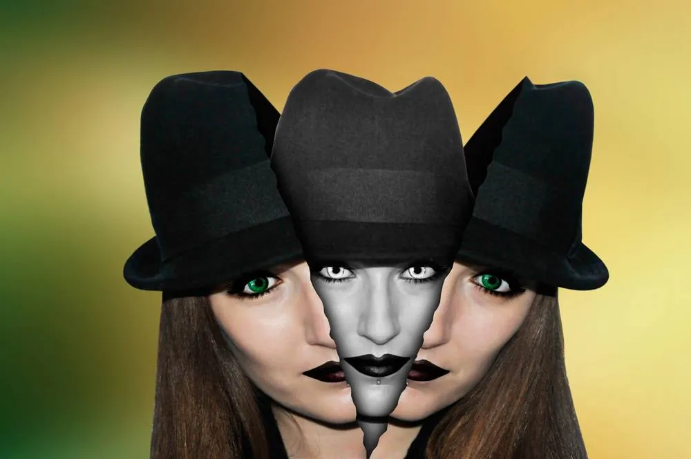 Portrait Transformed into a Surreal Image