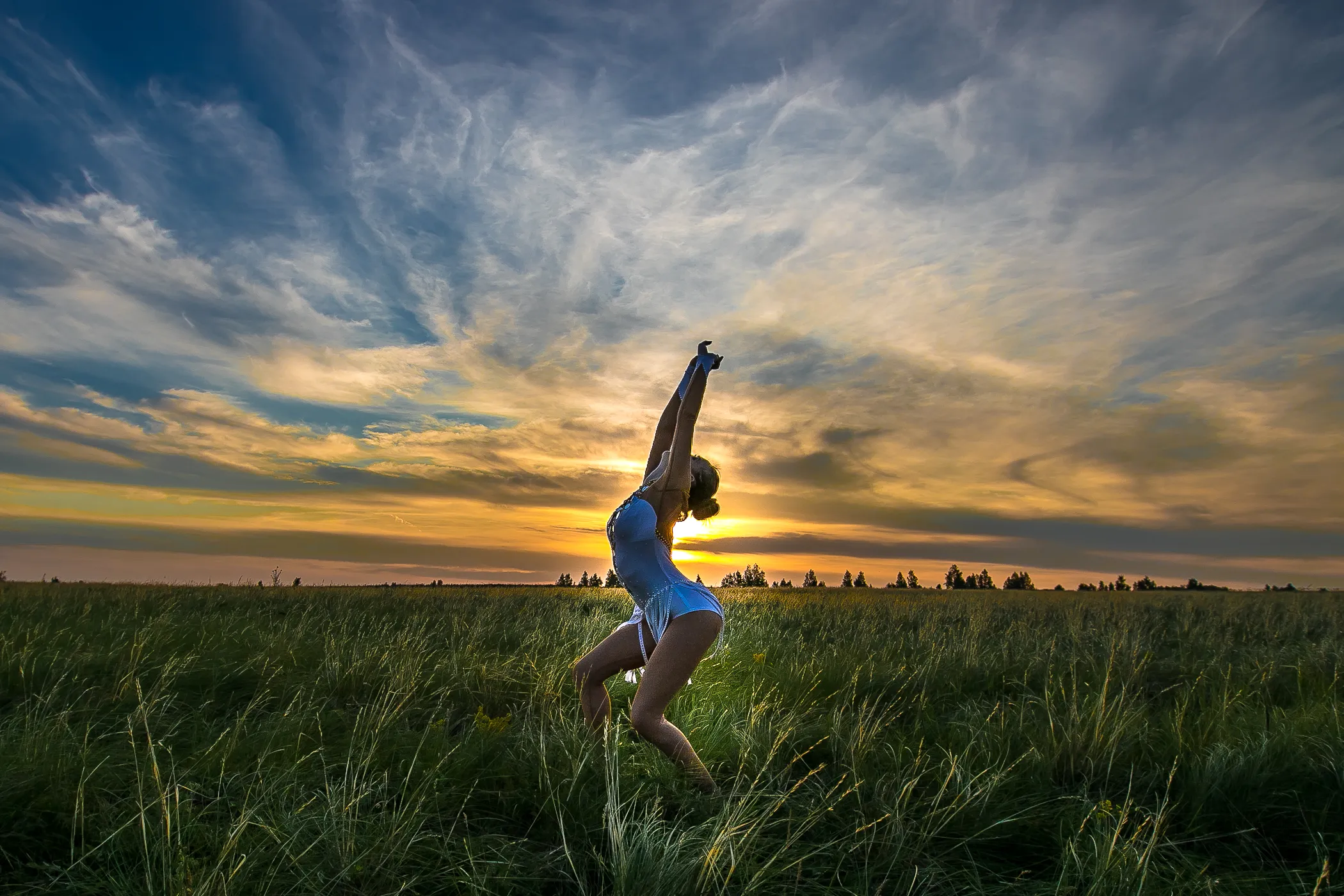 Women Posing in Nature