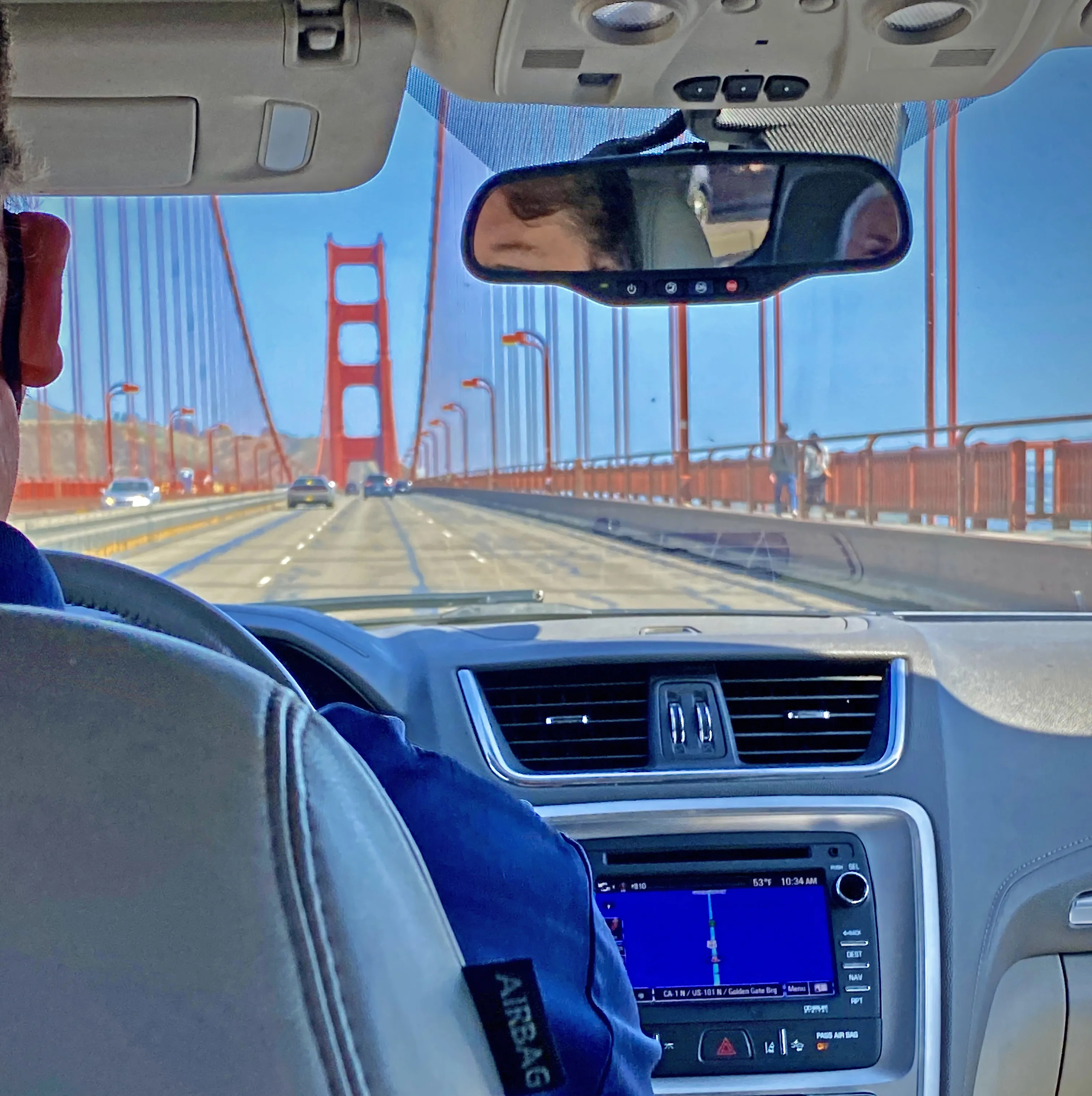 The View Shot From Inside a Vehicle